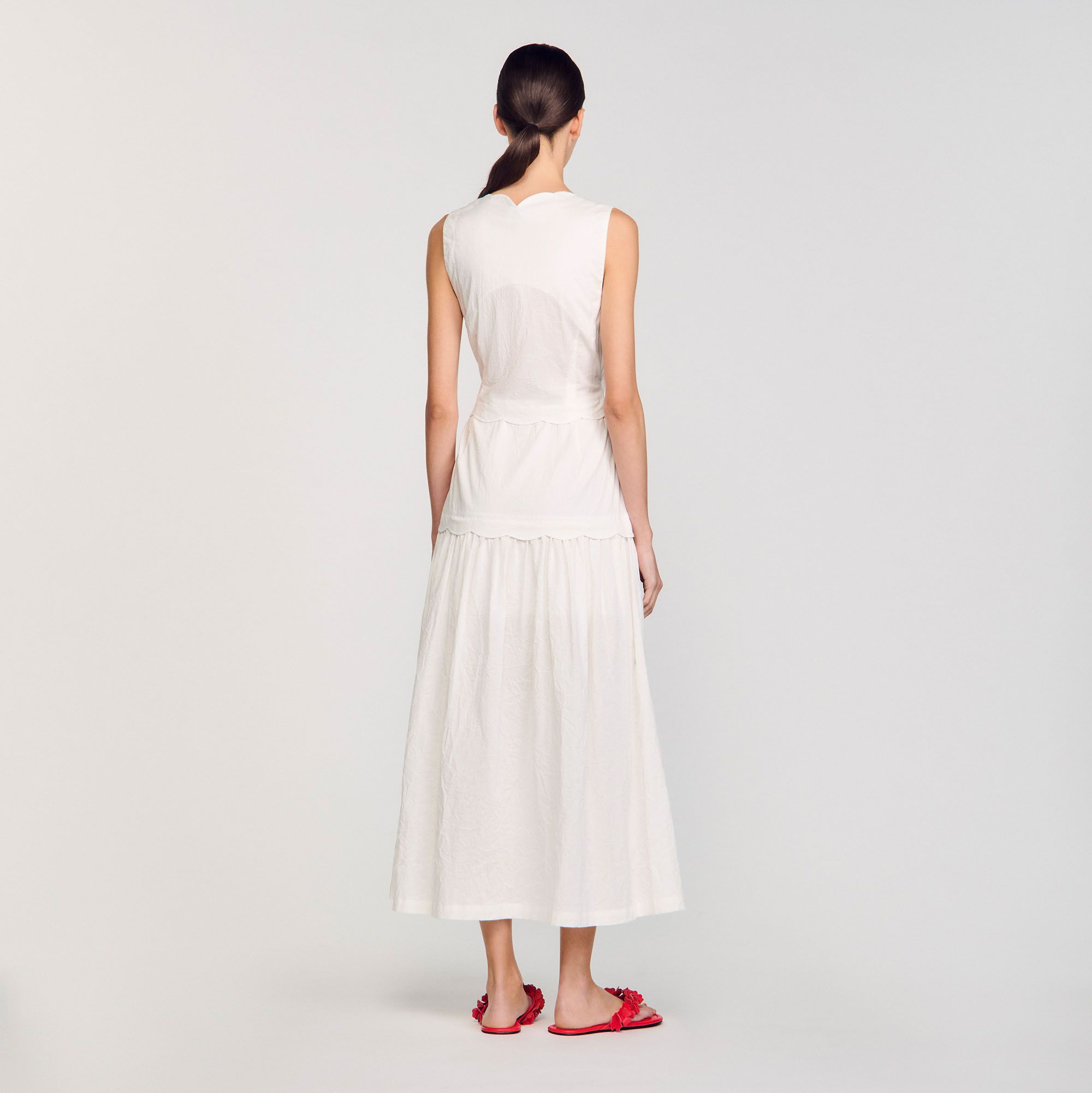 Sandro - Đầm maxi phối nơ
