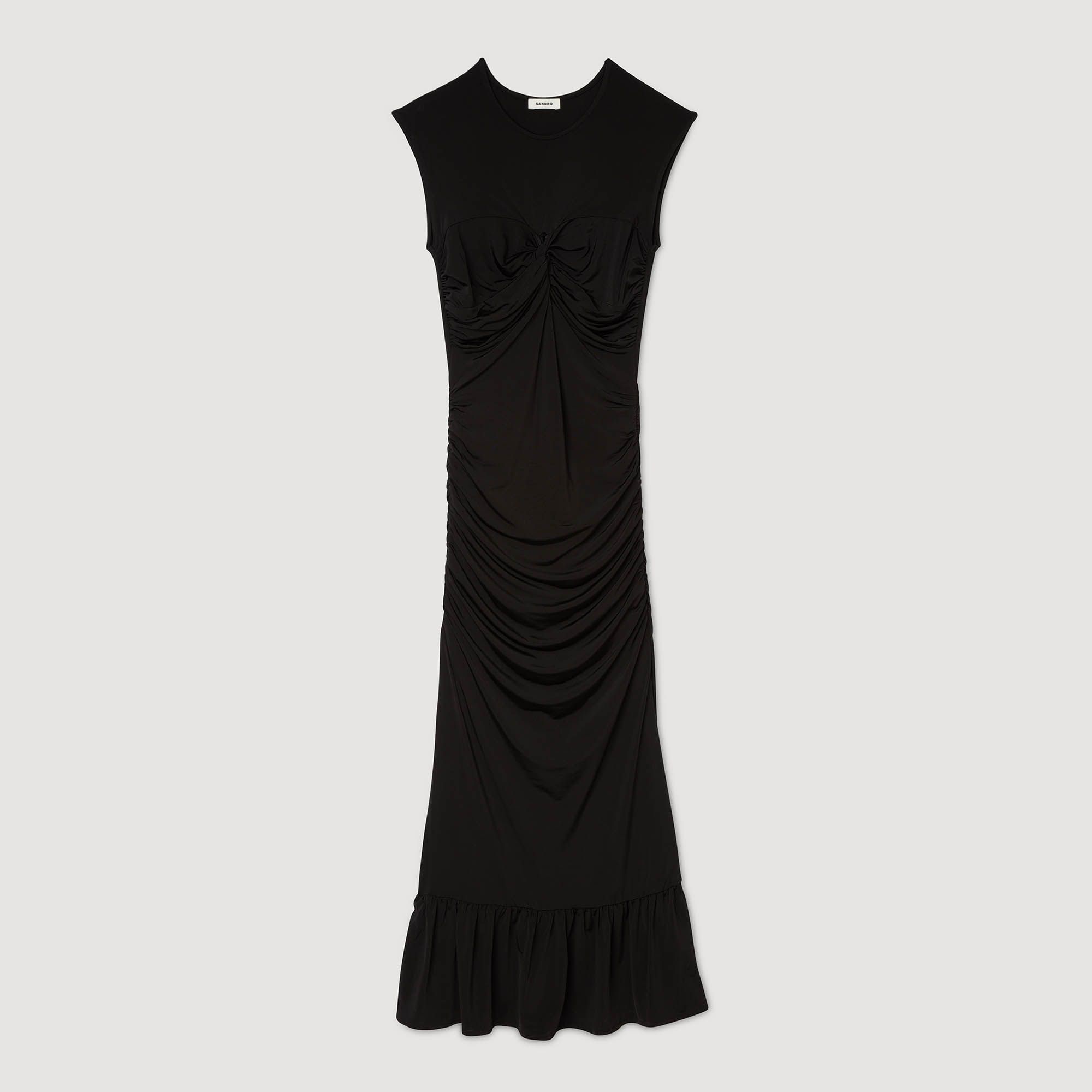 Đầm maxi xếp nếp