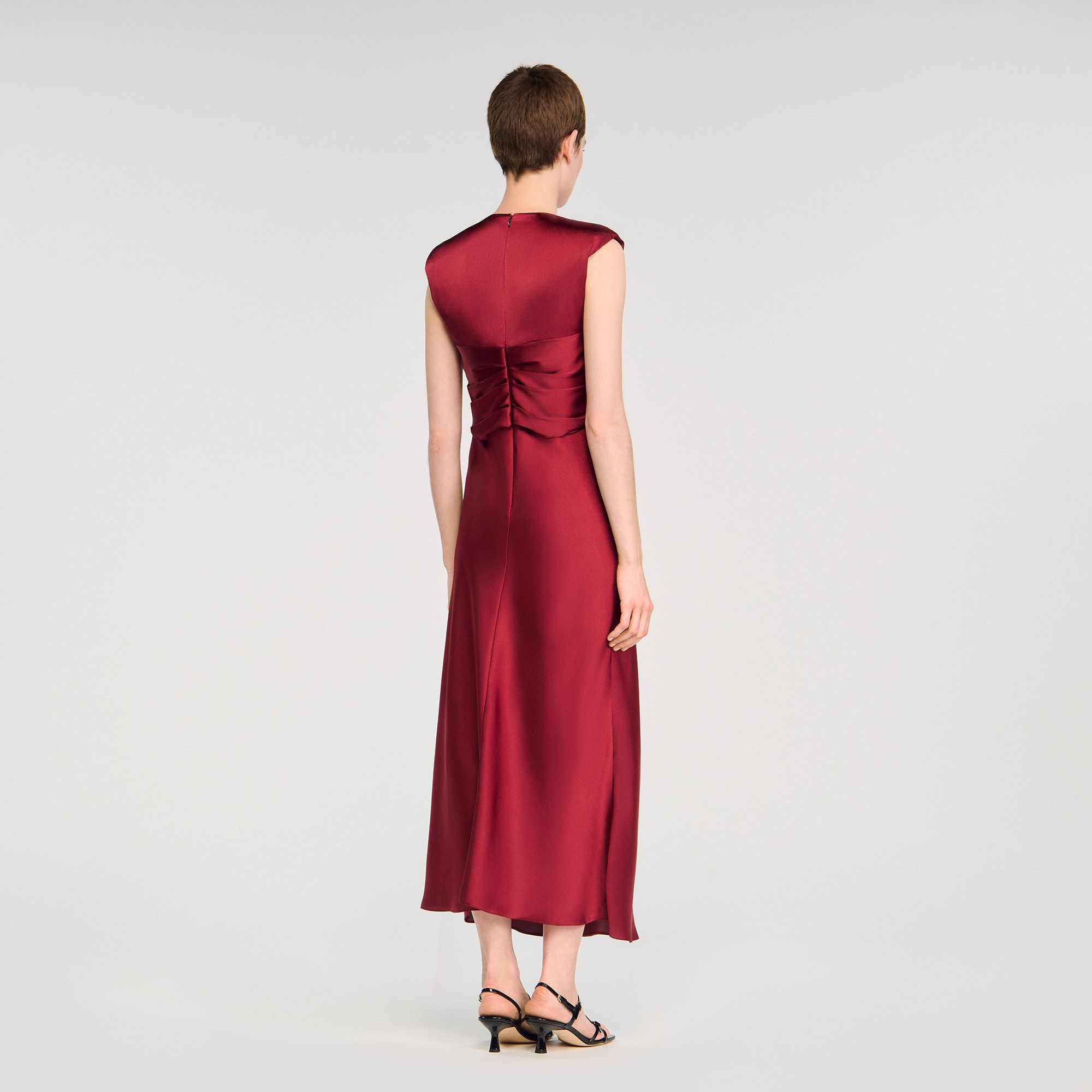 Sandro - Đầm maxi cổ chữ V
