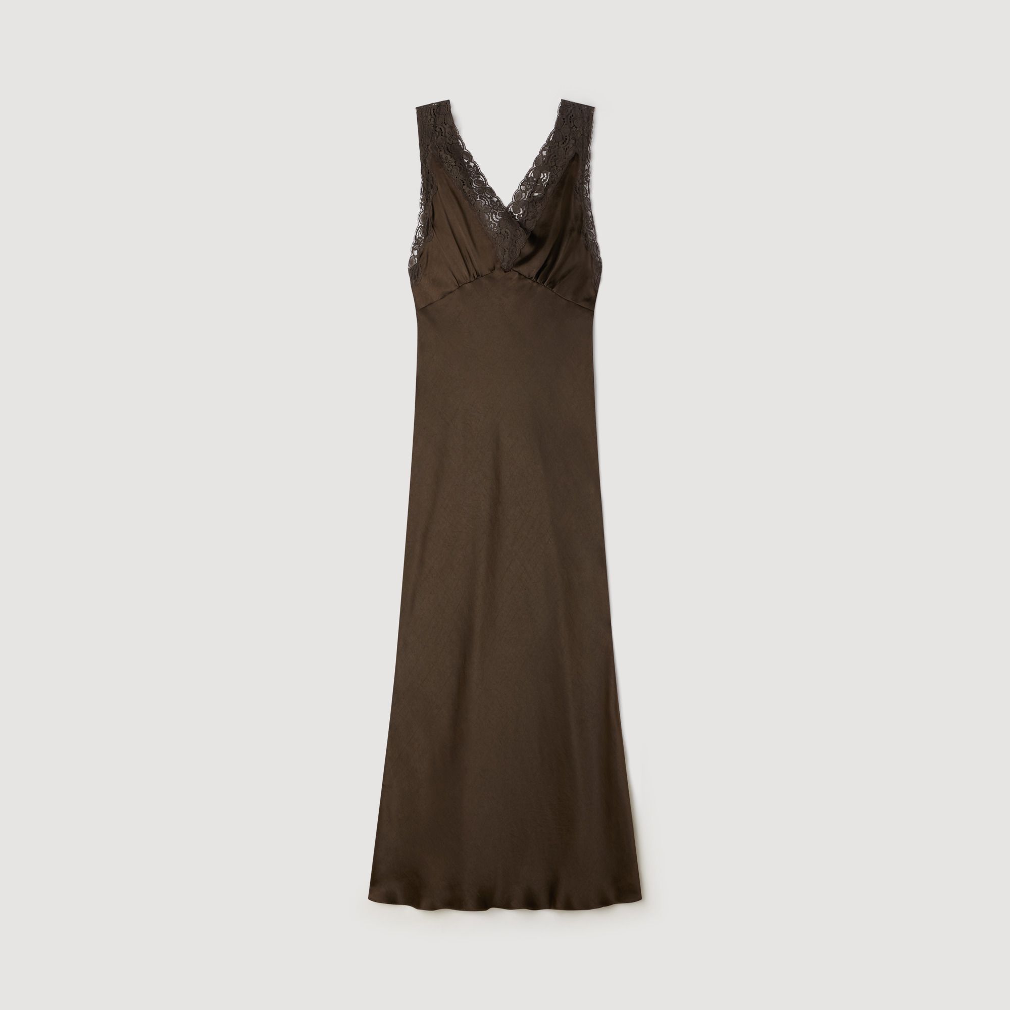 Đầm maxi cổ ren