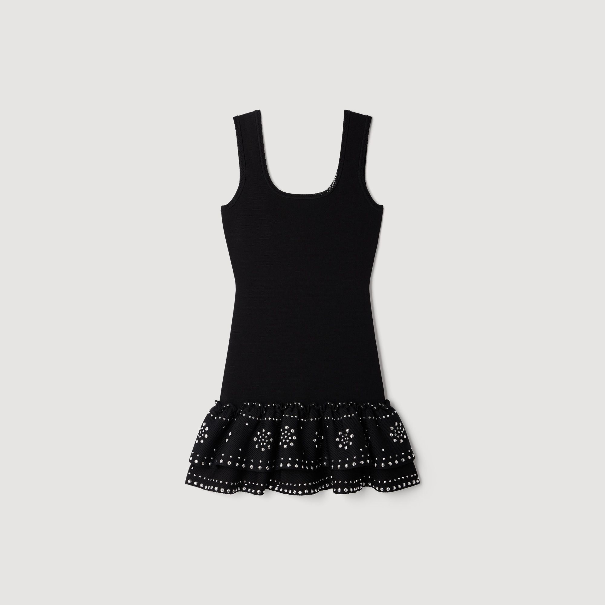 Đầm dệt kim đính studs