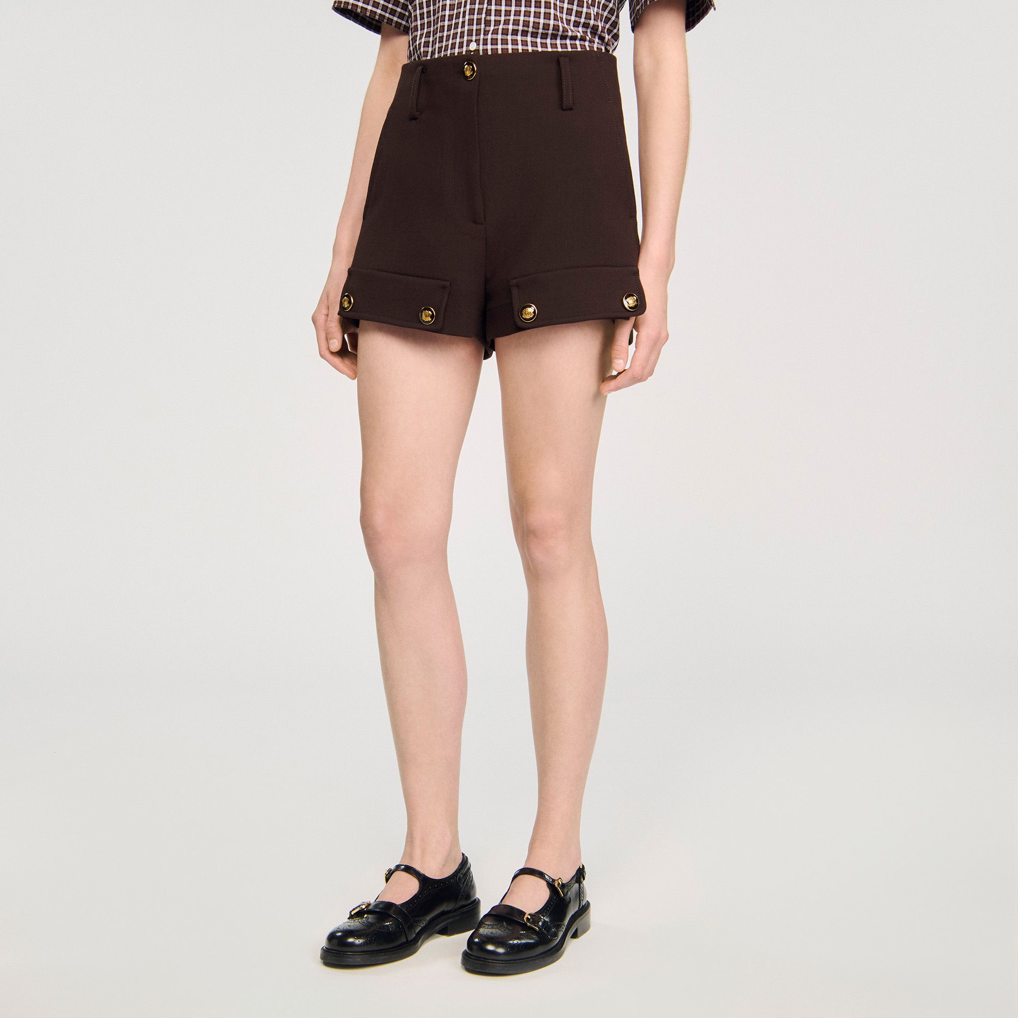 Sandro - Quần short phối khuy
