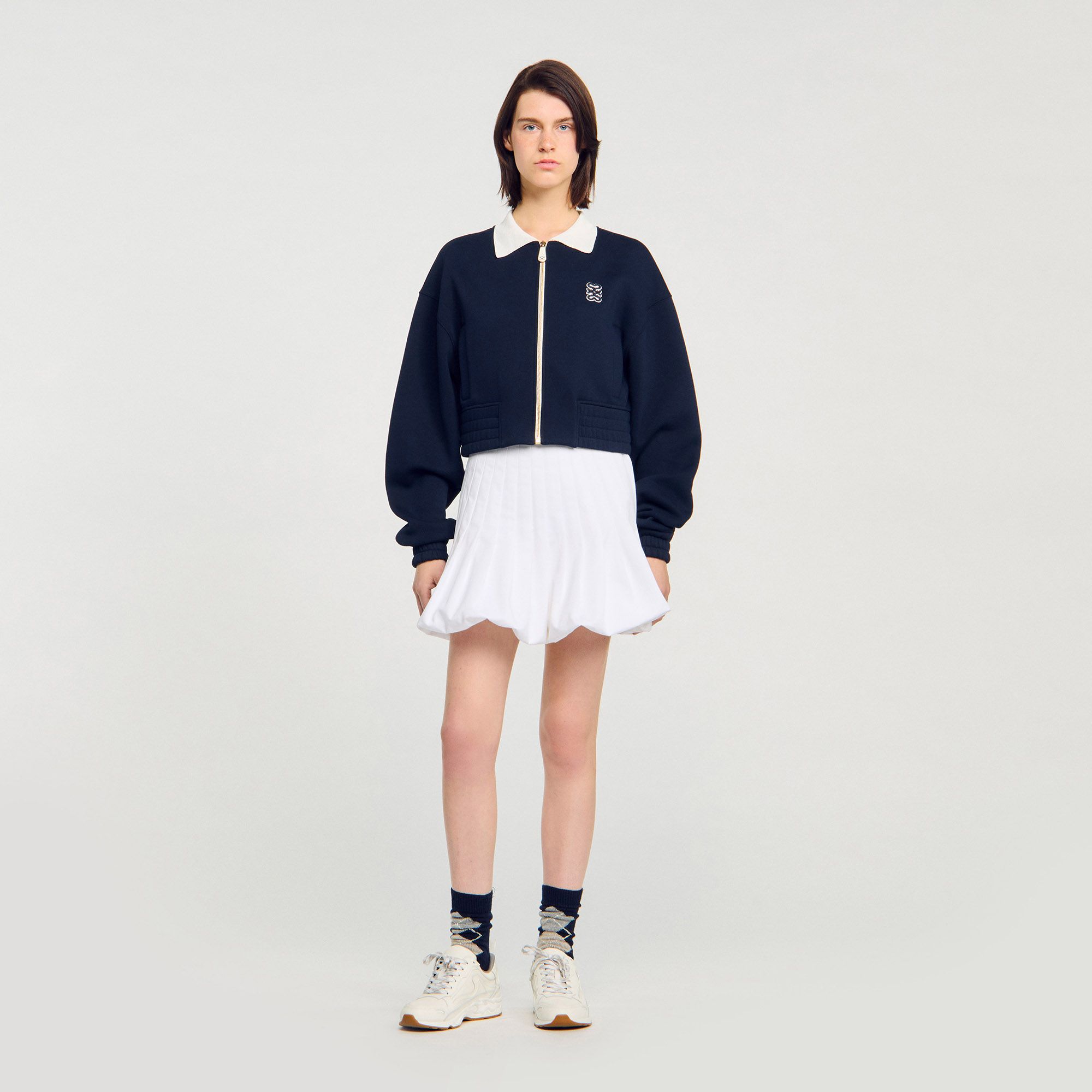 Sandro - Áo sweatshirt hai tông màu