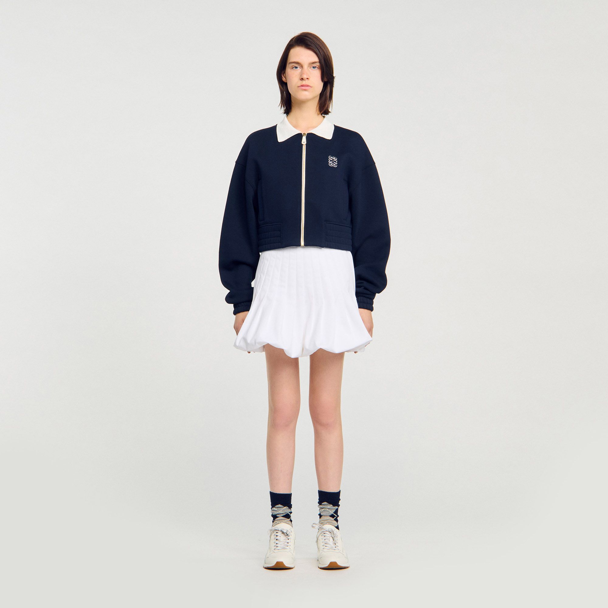 Sandro - Áo sweatshirt hai tông màu