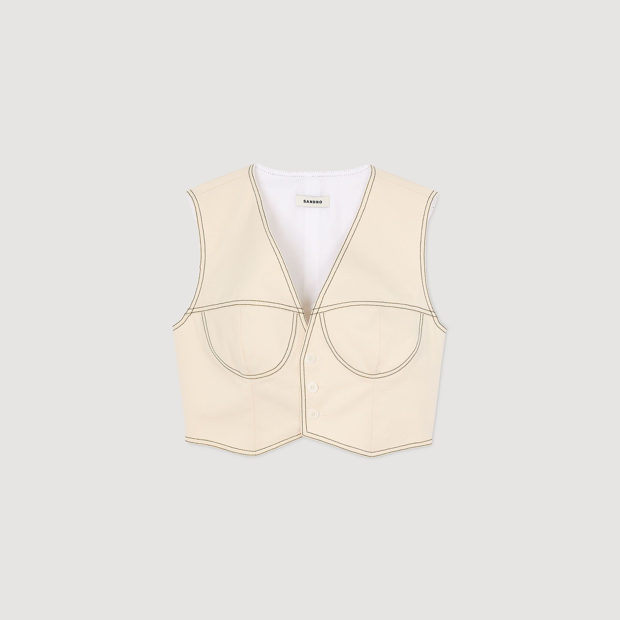 Áo khoác denim dáng crop