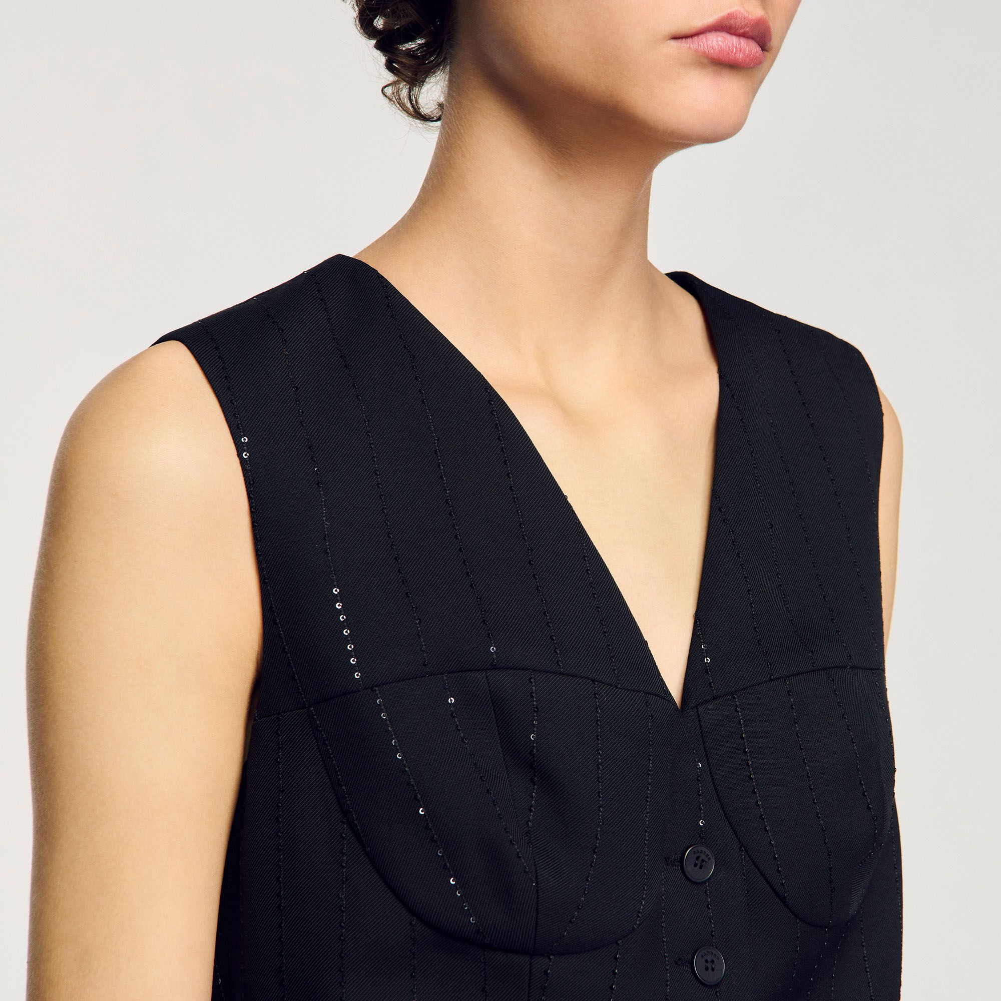 Sandro - Áo khoác vest đính sequin