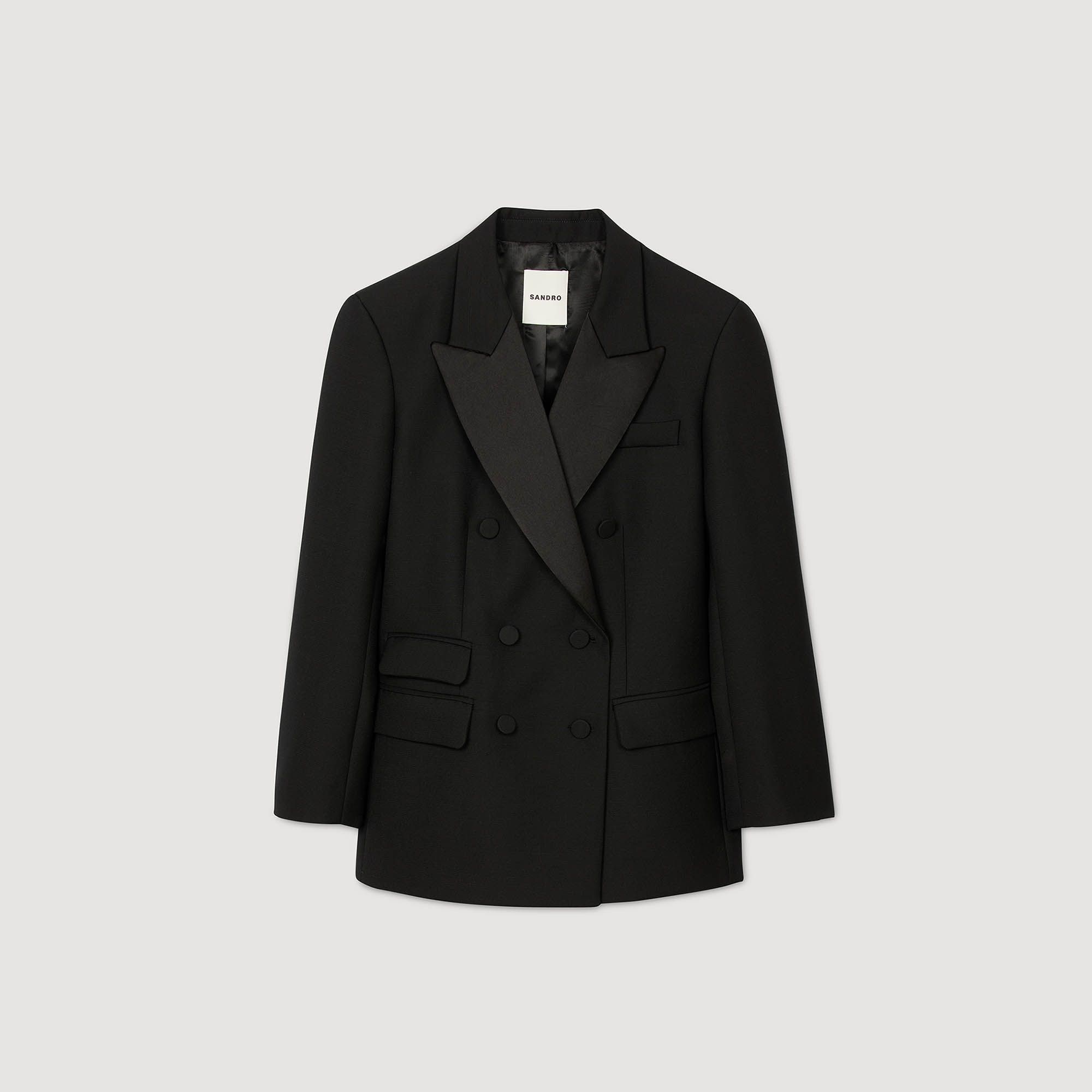 Áo vest tuxedo cổ satin