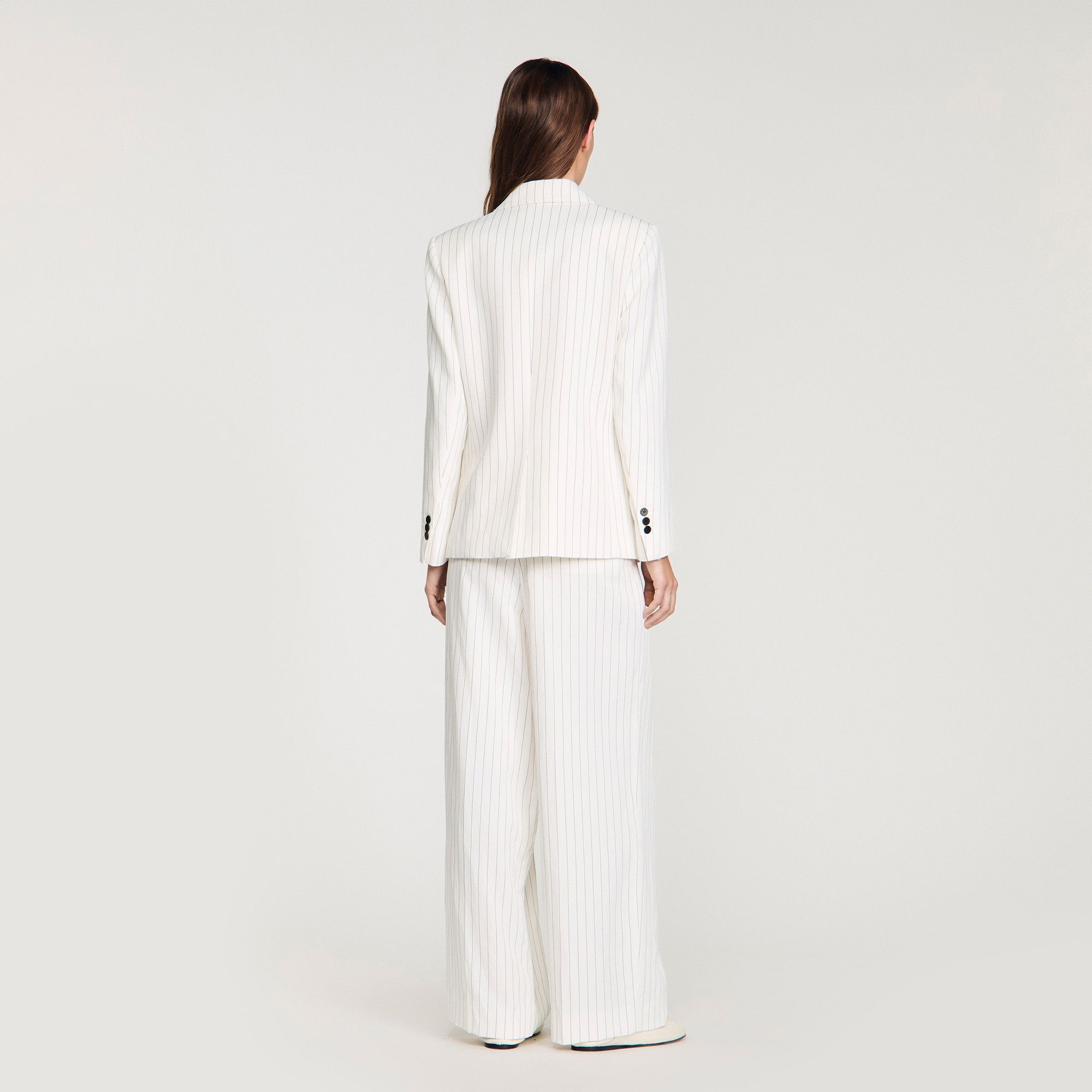 Sandro - Áo khoác vest kẻ sọc