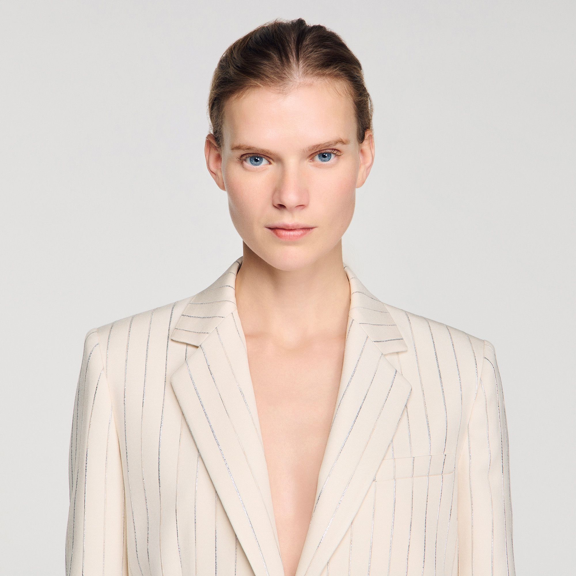 Sandro - Áo khoác vest kẻ sọc