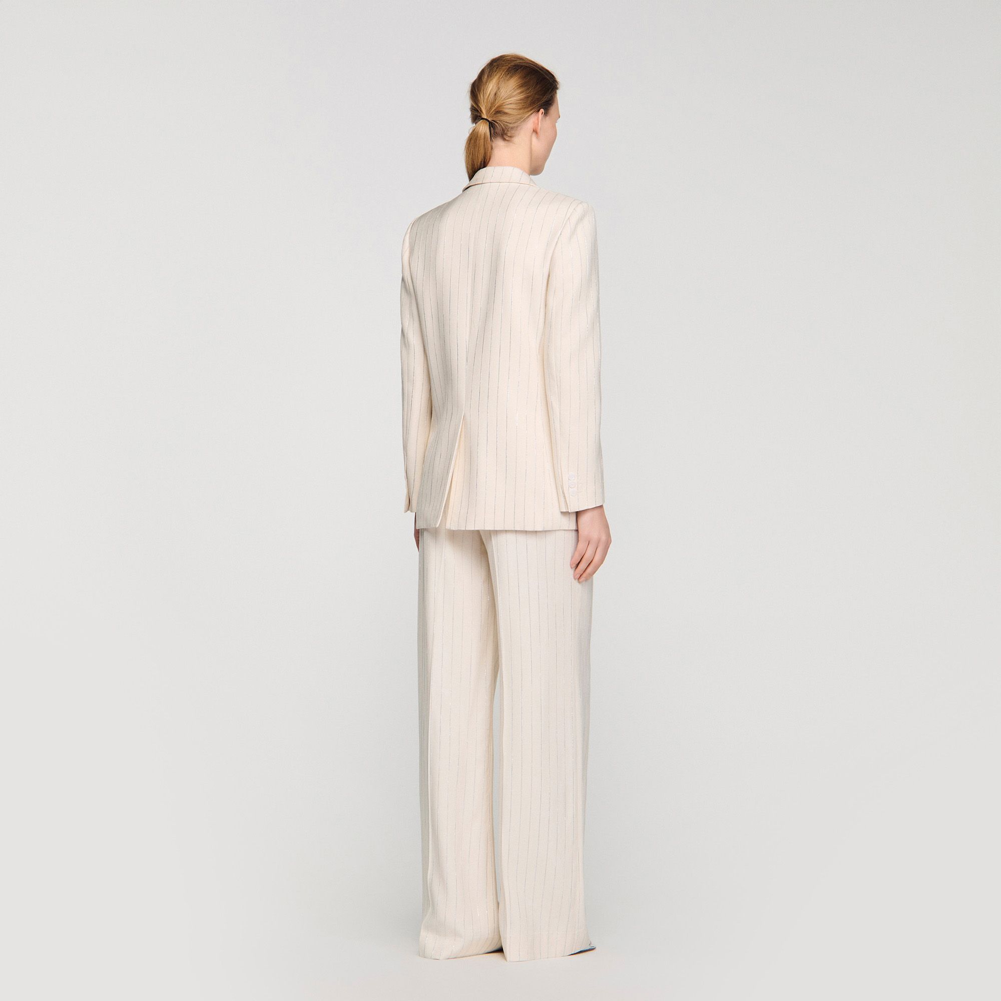 Sandro - Áo khoác vest kẻ sọc