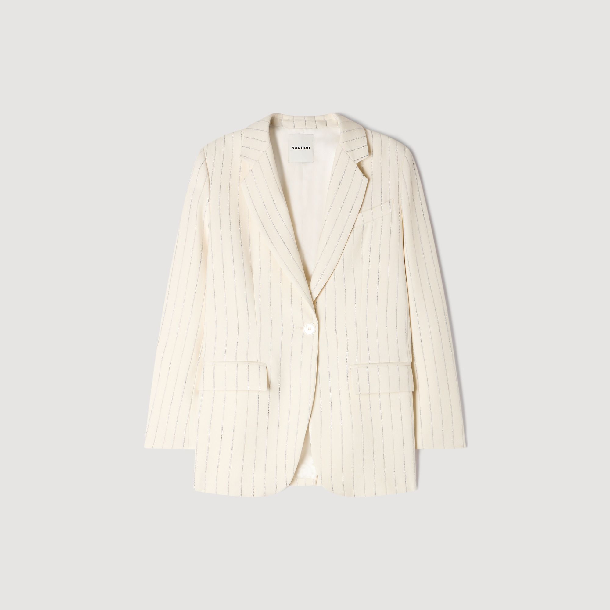 Sandro - Áo khoác vest kẻ sọc