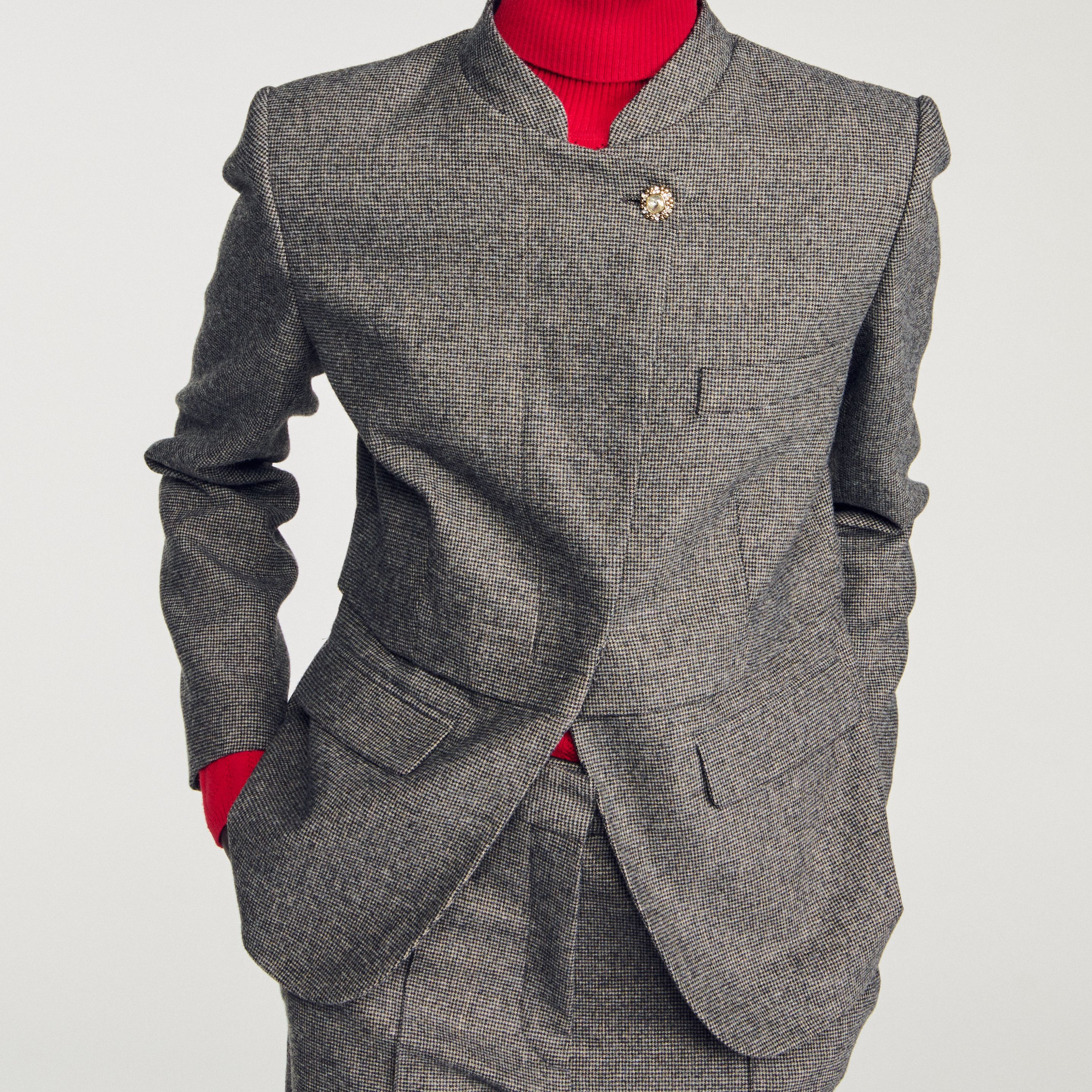 Áo blazer len