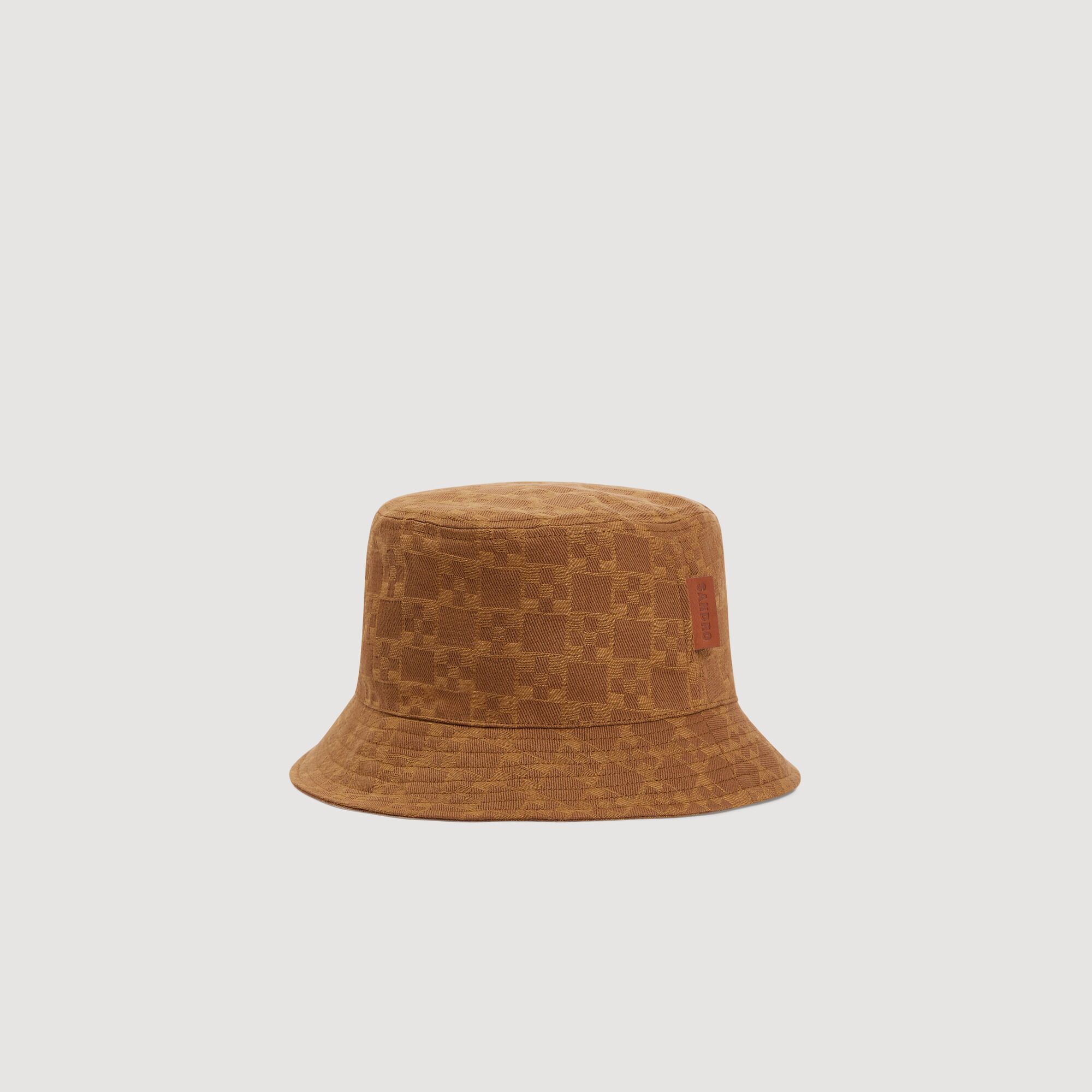 Sandro - Mũ bucket denim Cross