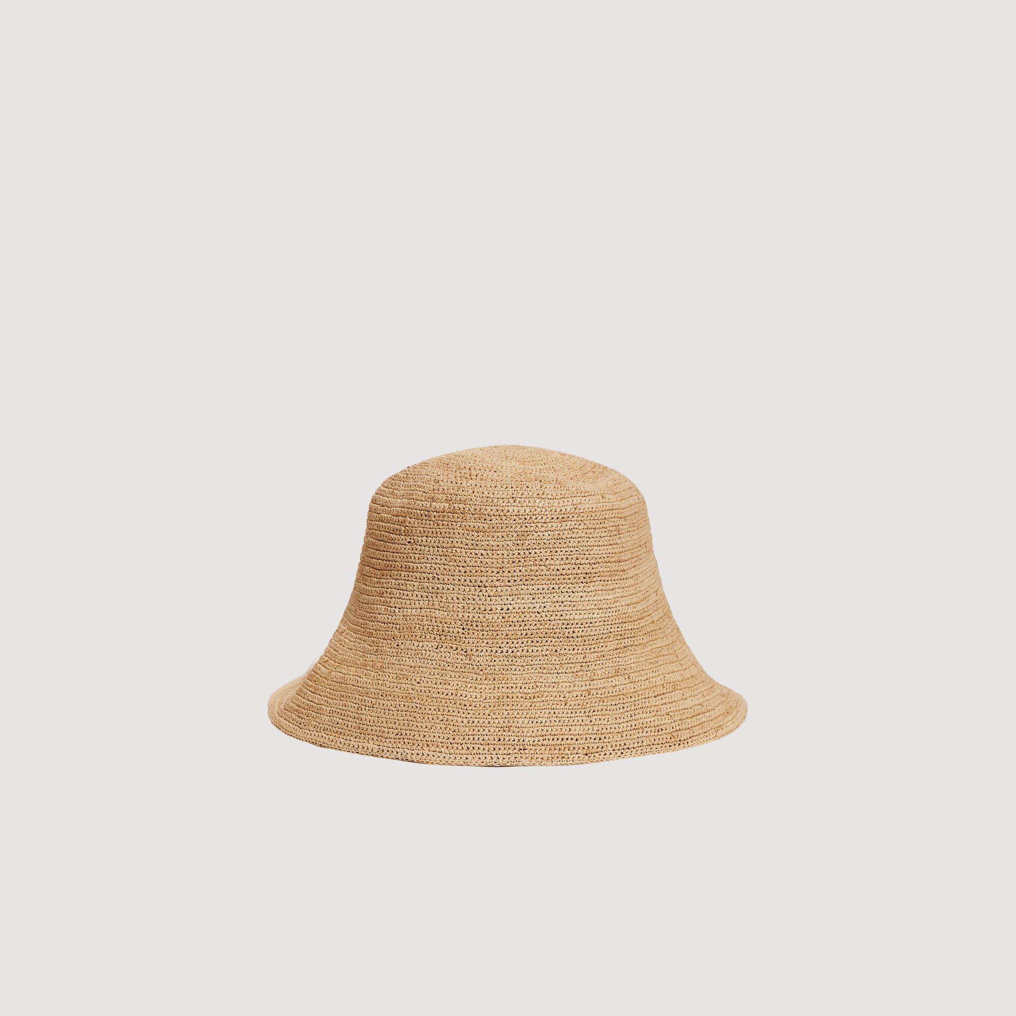Mũ bucket đan sợi raffia