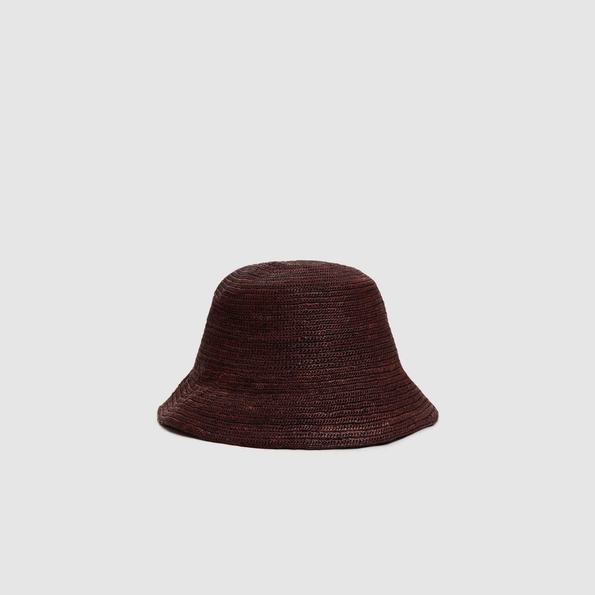 Mũ bucket đan sợi raffia