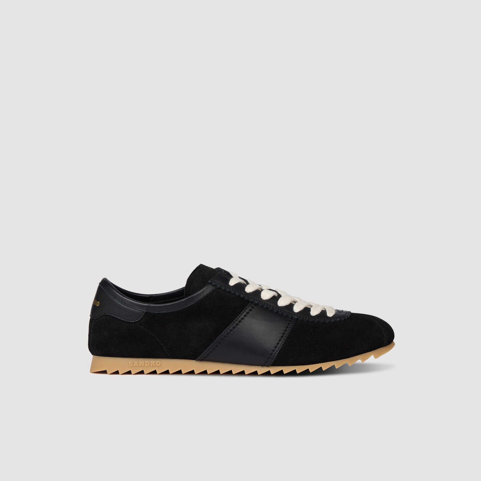 Giày thể thao phối da suede