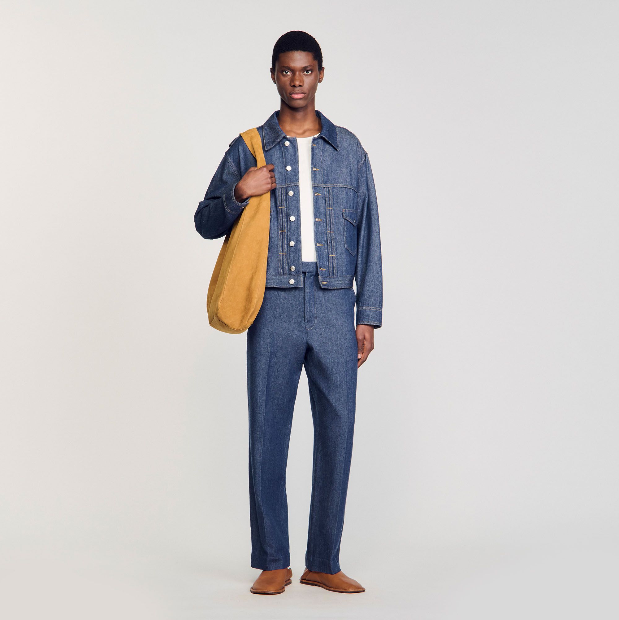 Sandro - Áo khoác chambray