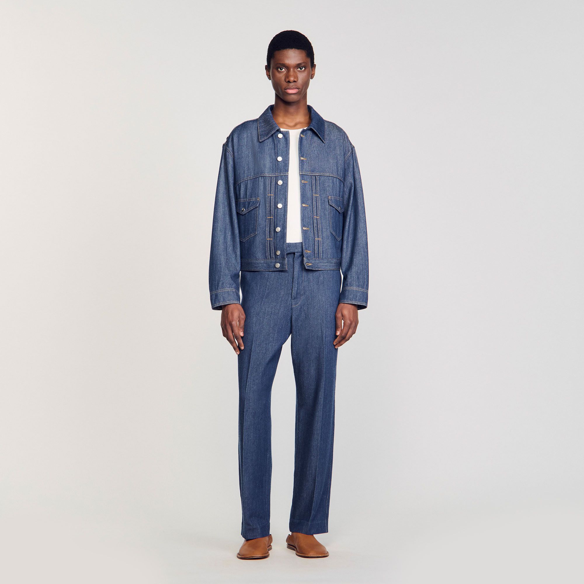 Sandro - Áo khoác chambray