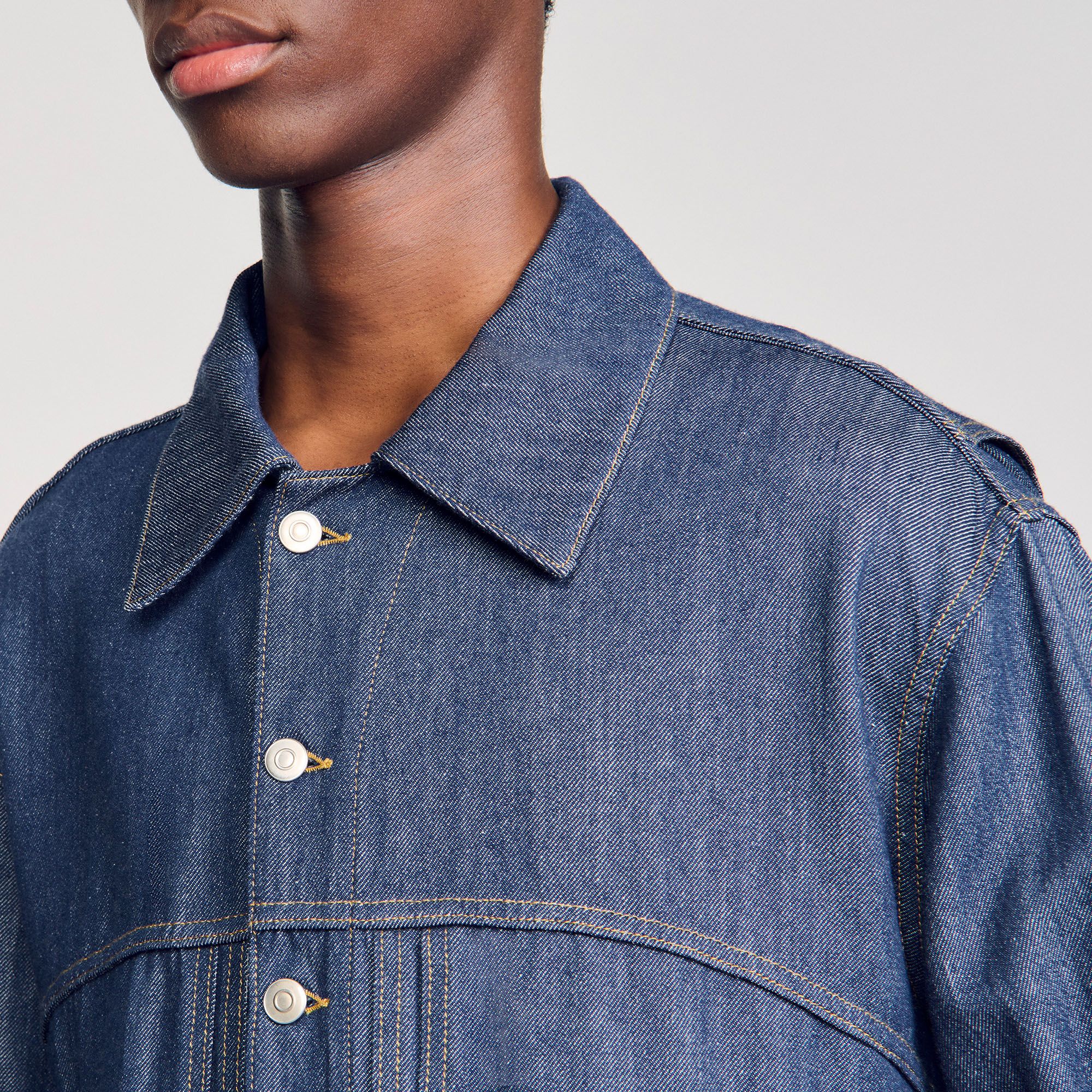 Sandro - Áo khoác chambray