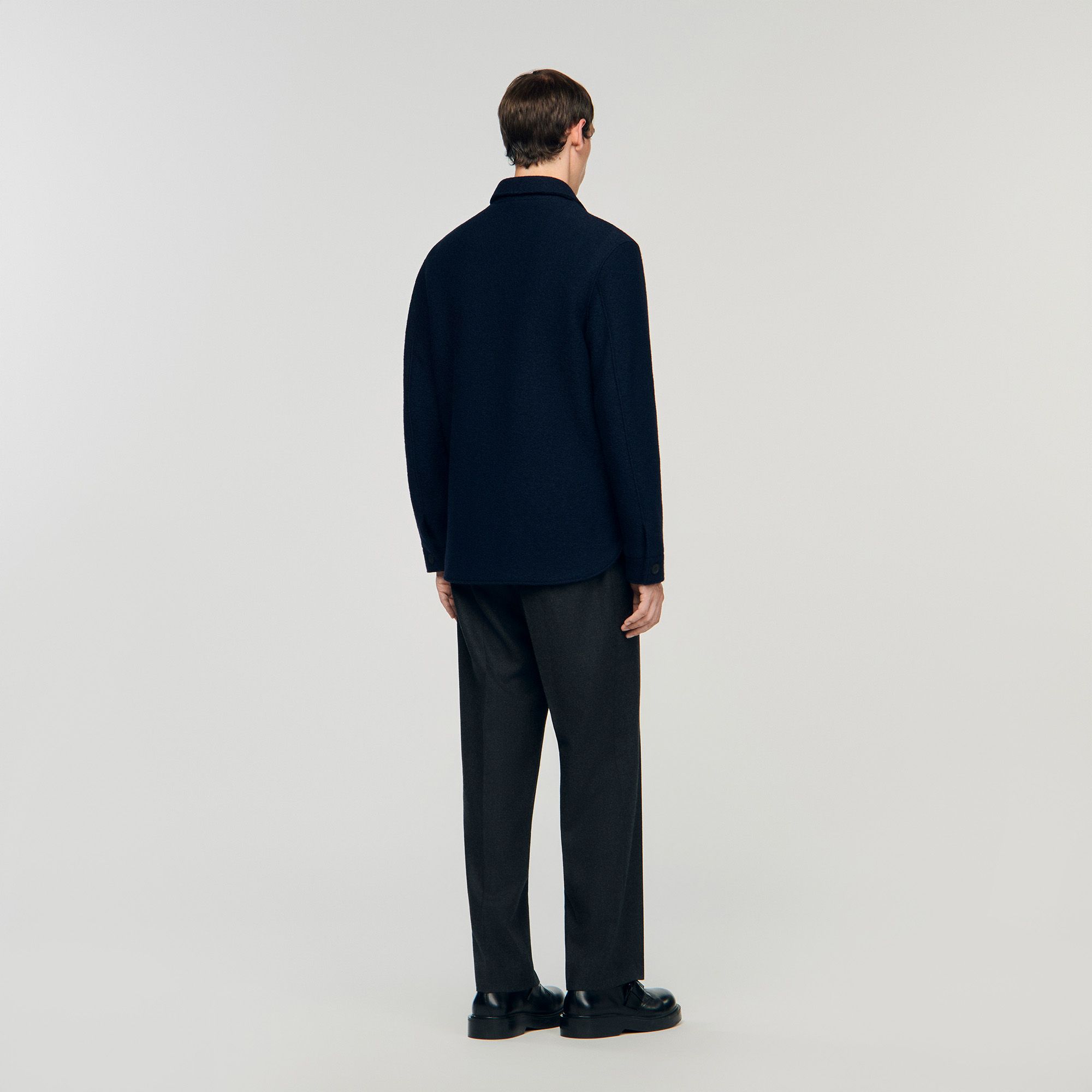Sandro - Áo overshirt len