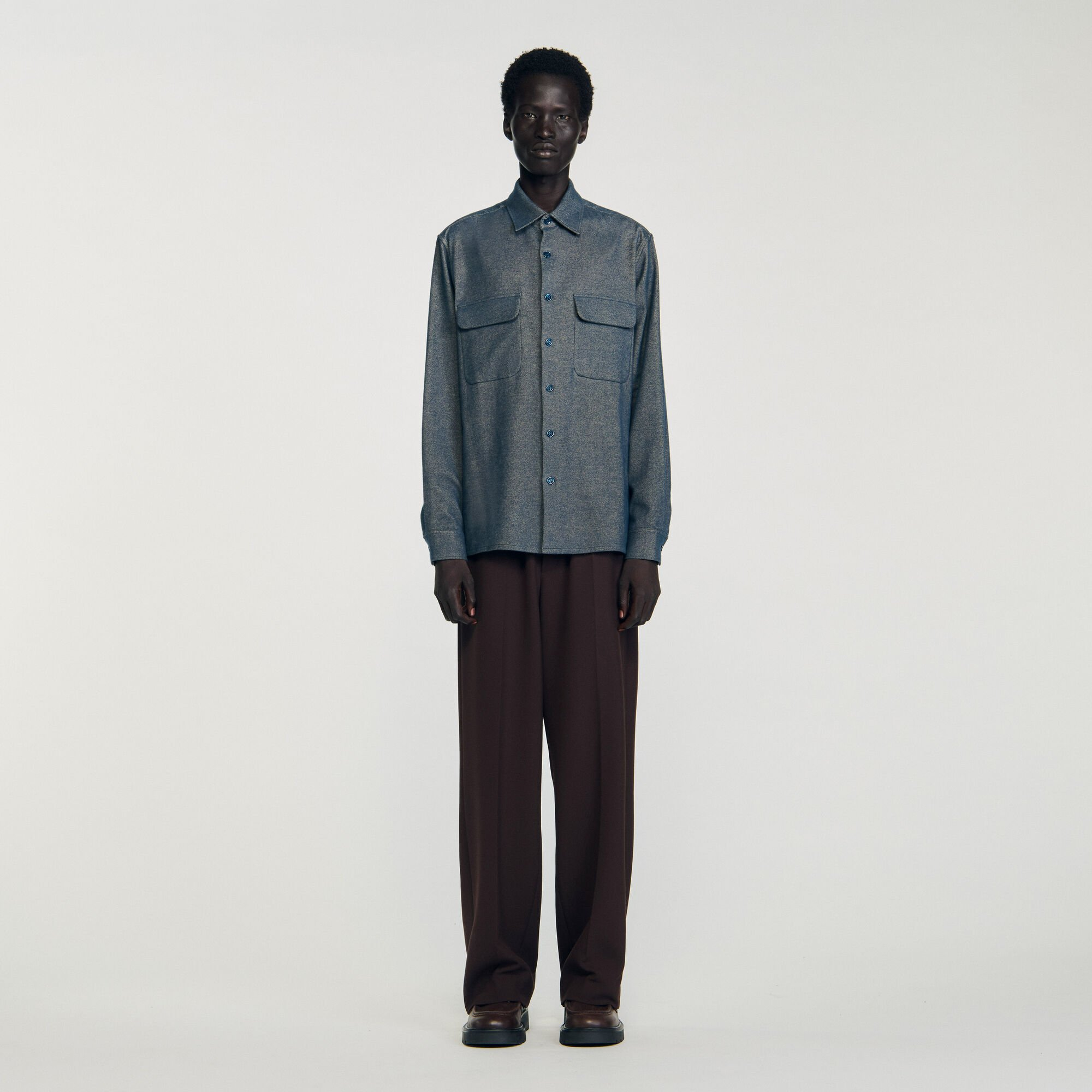 Sandro - Áo sơ mi flannel