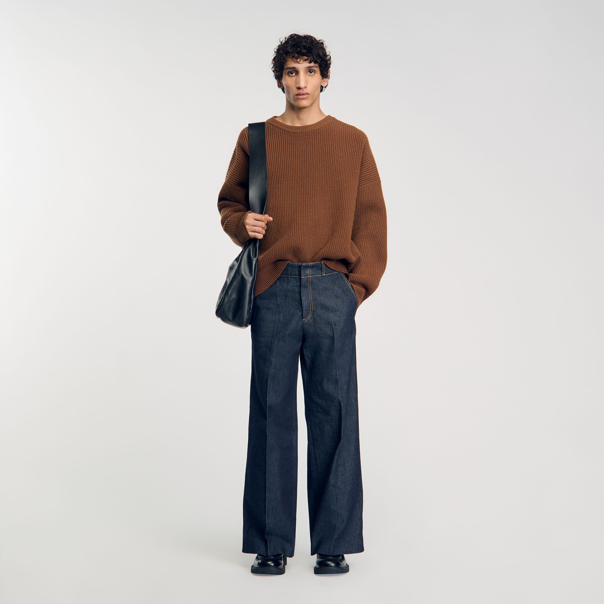 Sandro - Quần jeans ống rộng