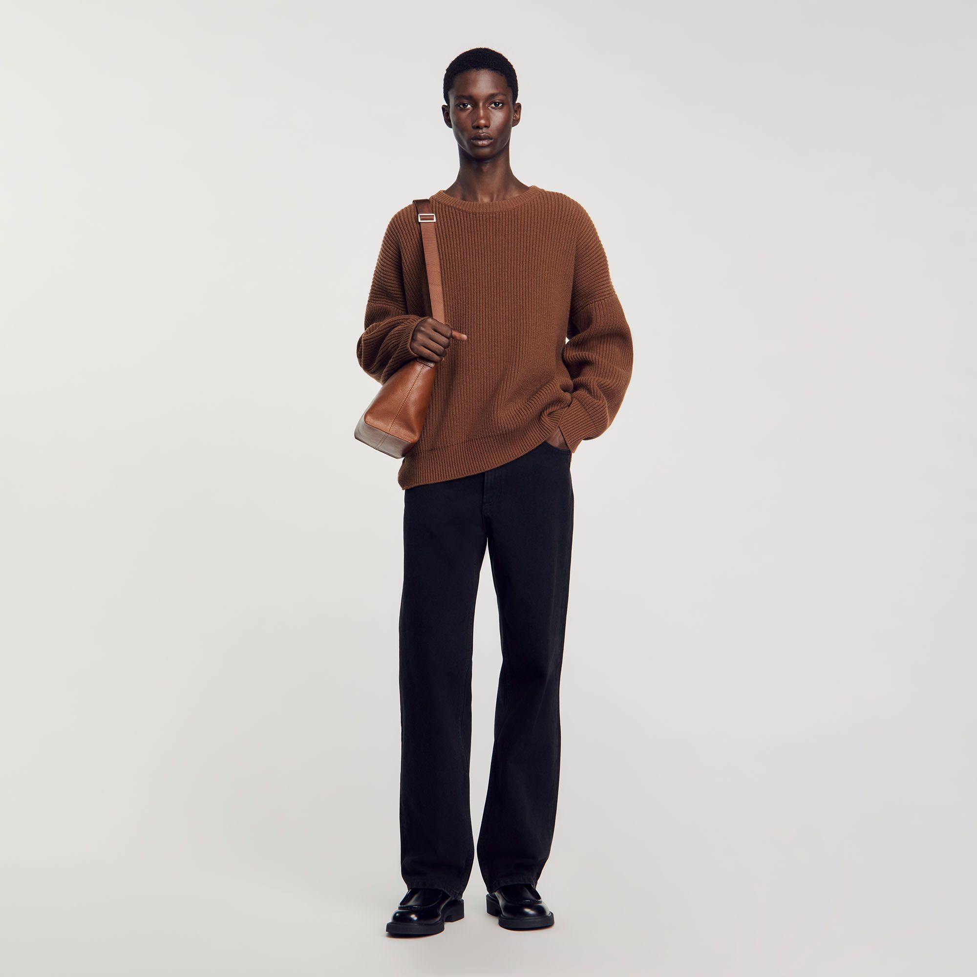 Sandro - Quần jeans ống suông