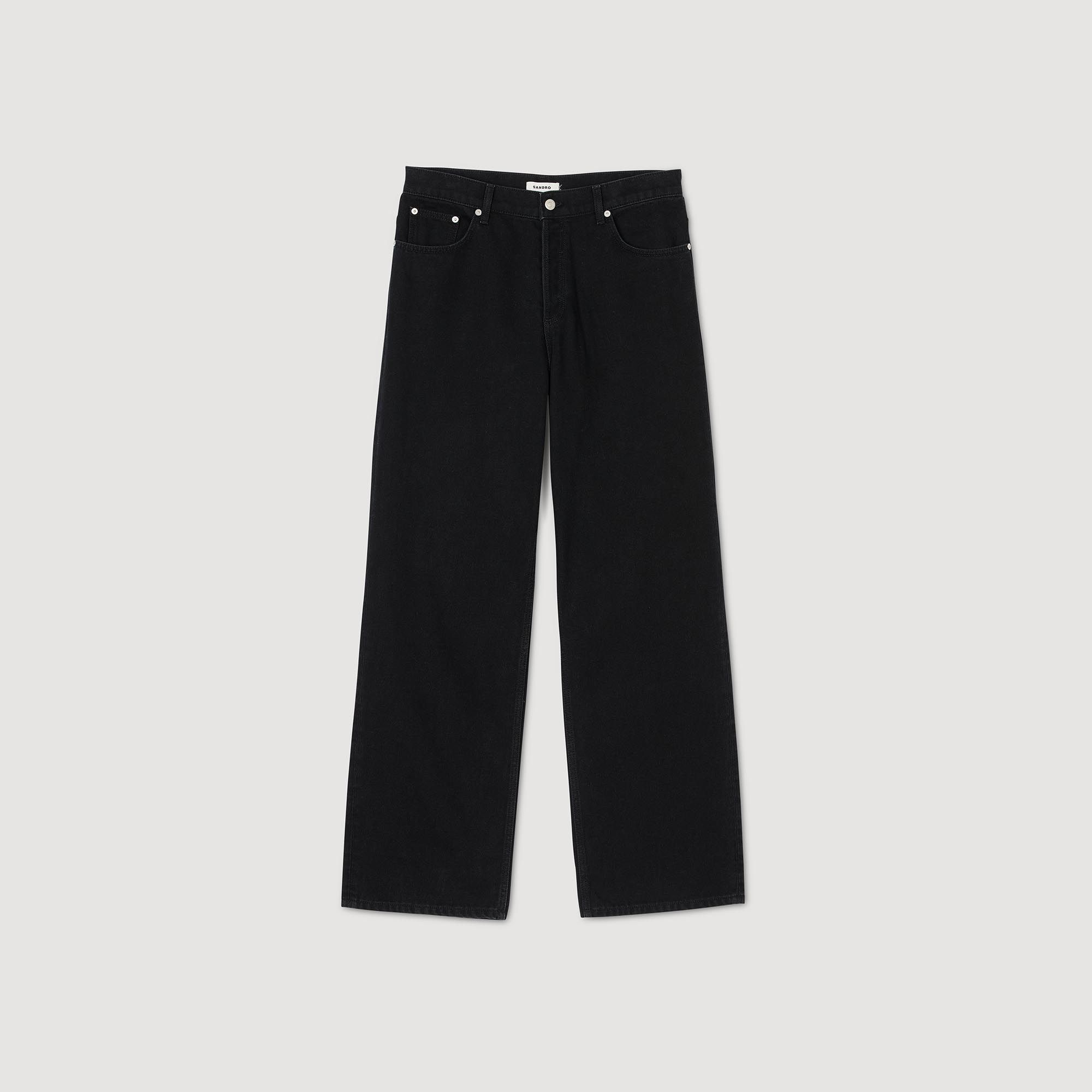 Sandro - Quần jeans ống suông