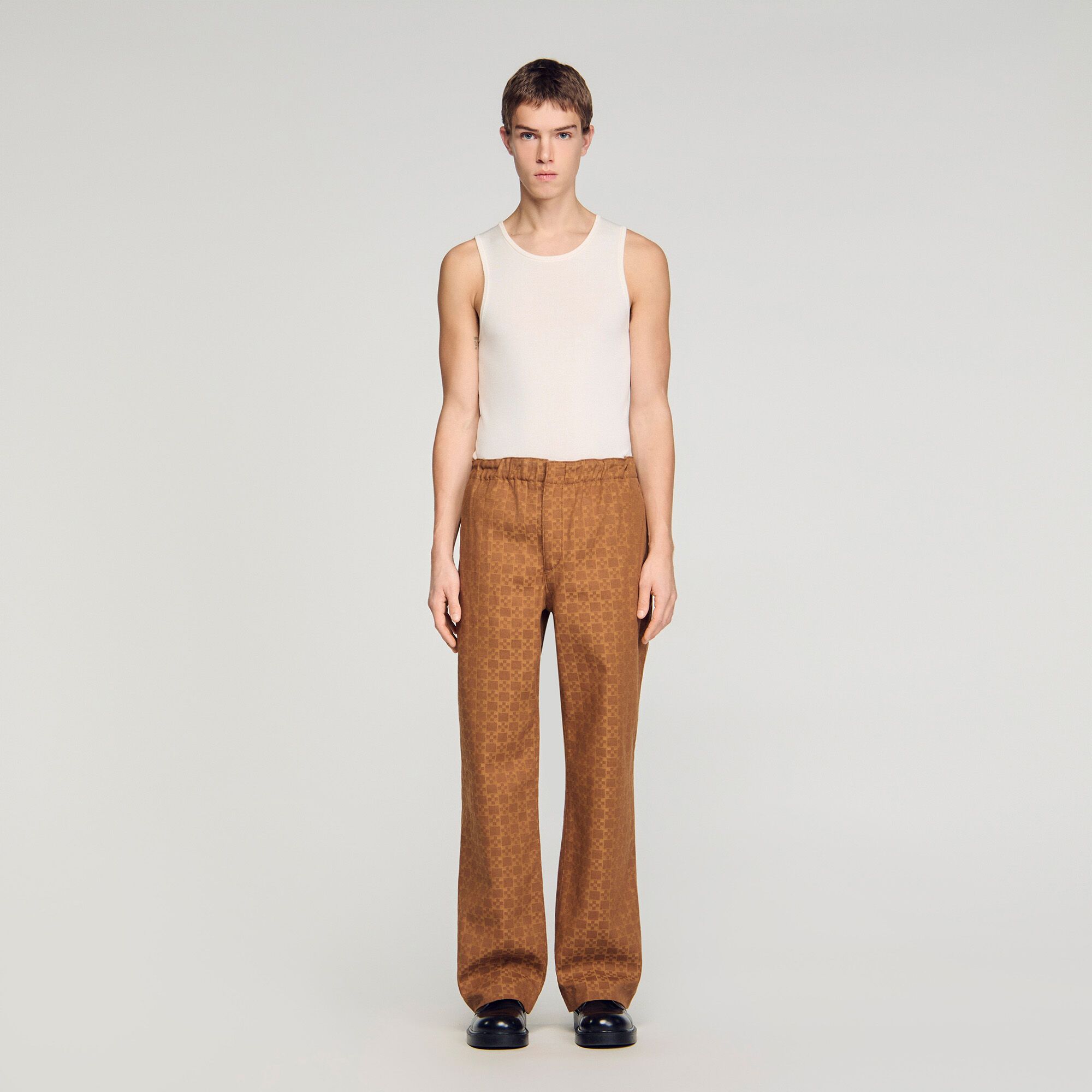 Quần jeans ống rộng Square Cross