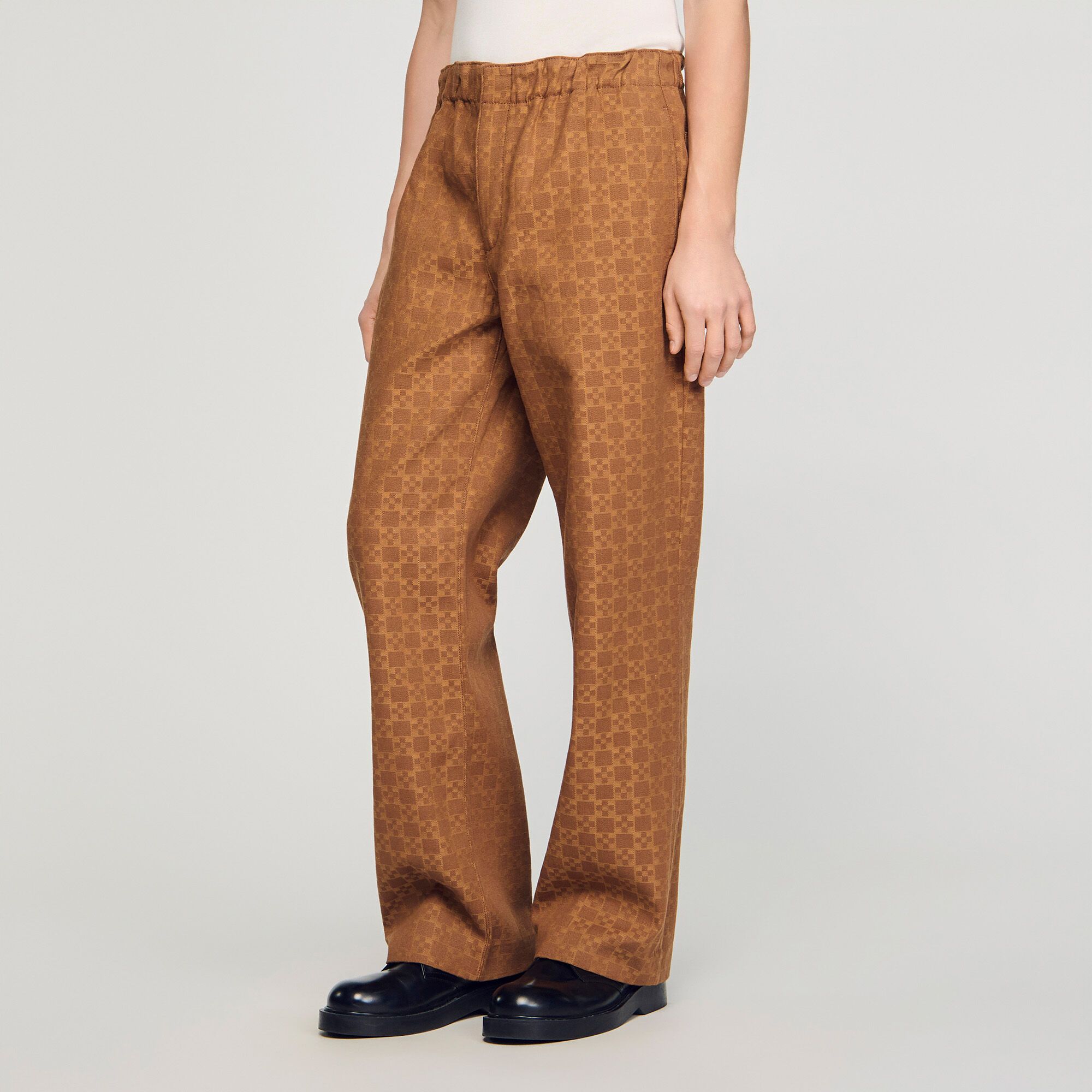 Quần jeans ống rộng Square Cross