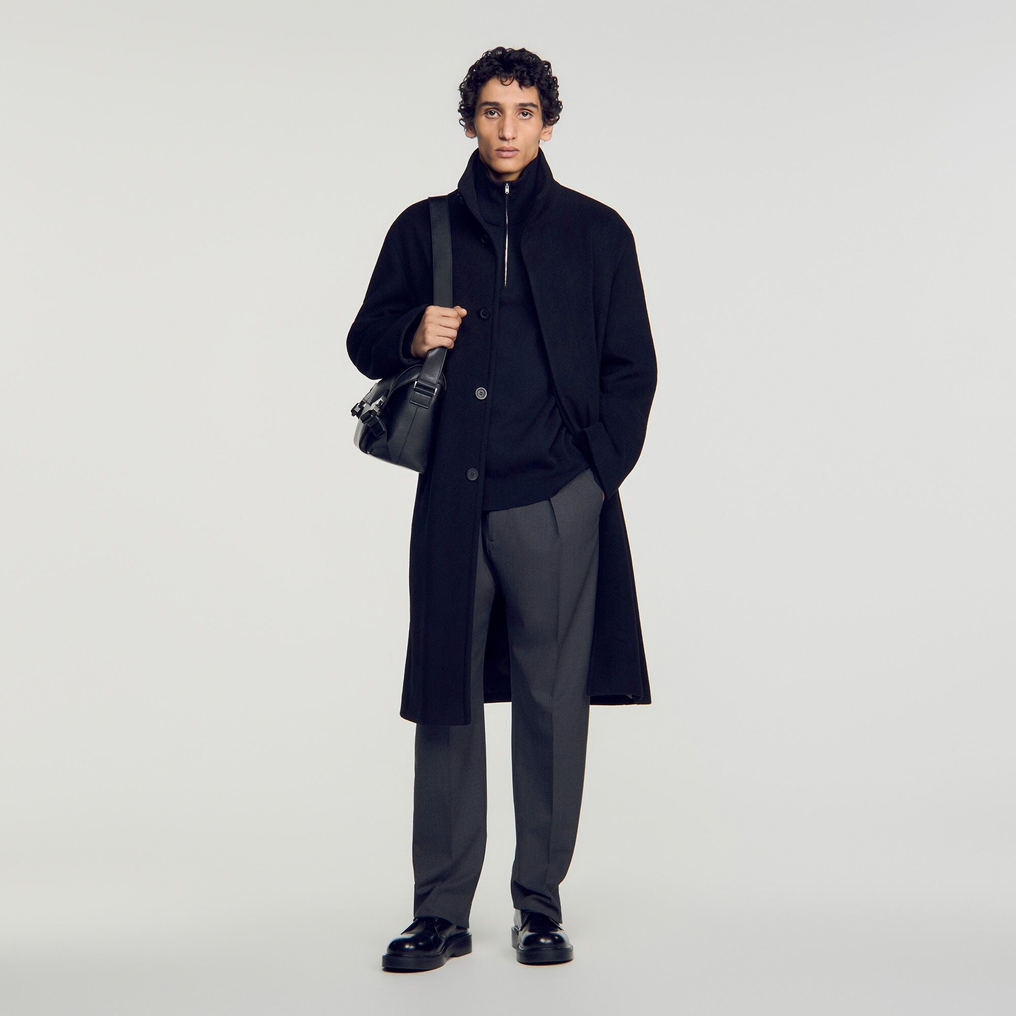 Áo khoác dáng dài từ len và cashmere