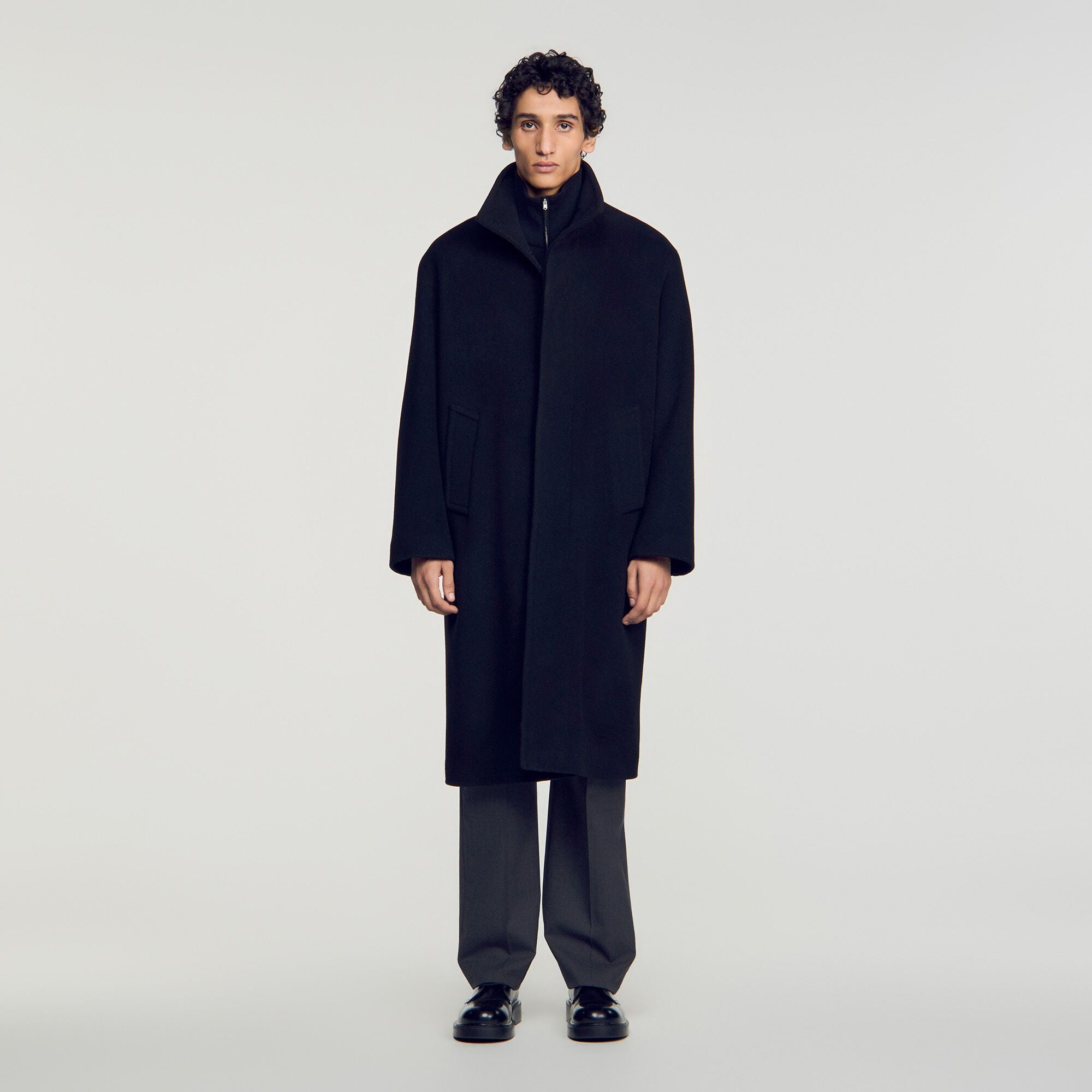 Áo khoác dáng dài từ len và cashmere