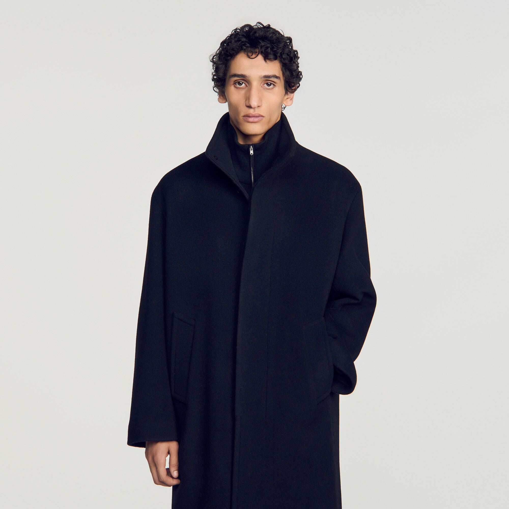 Áo khoác dáng dài từ len và cashmere