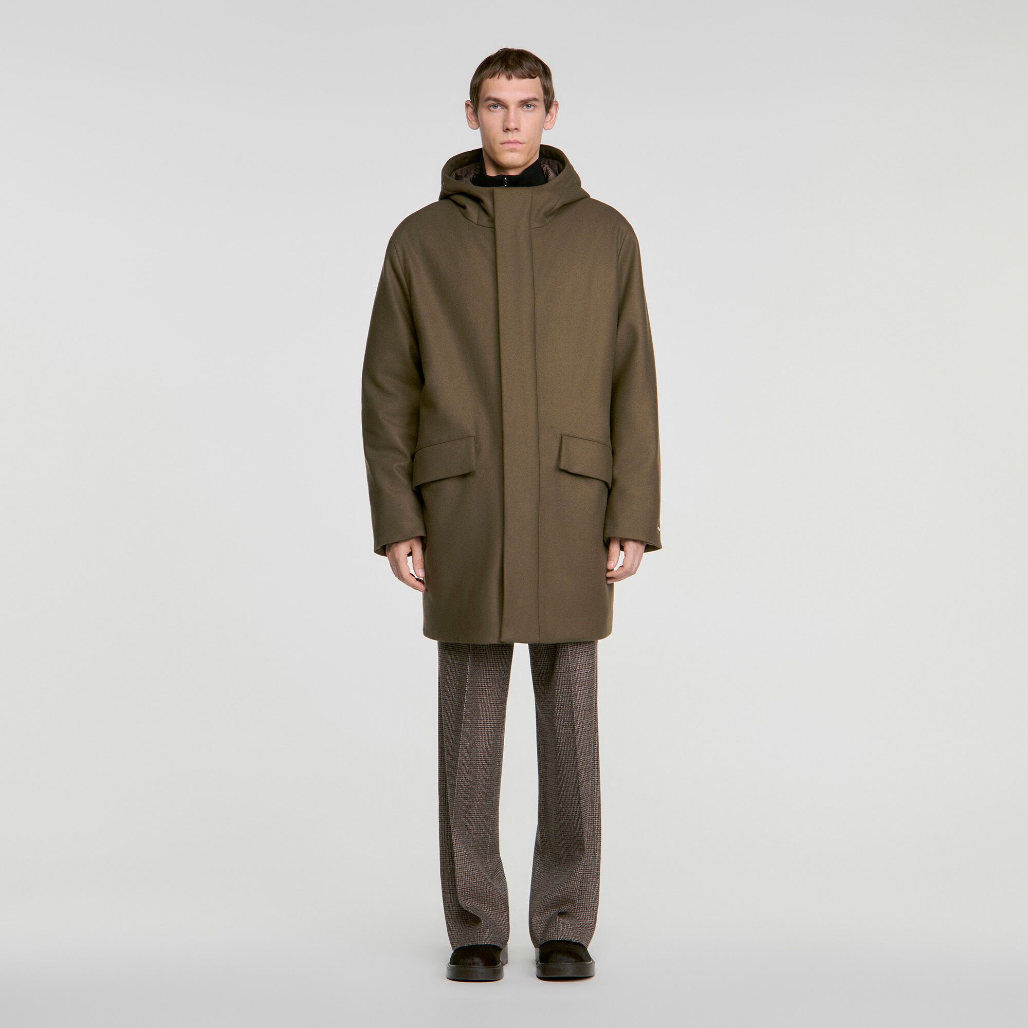 Áo parka len và cashmere