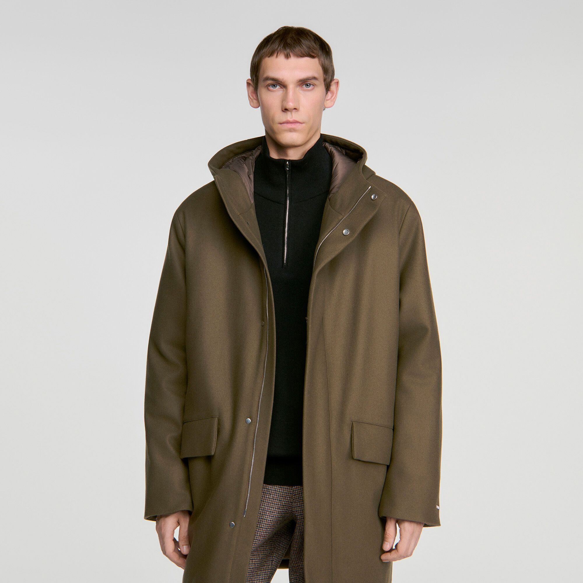 Áo parka len và cashmere