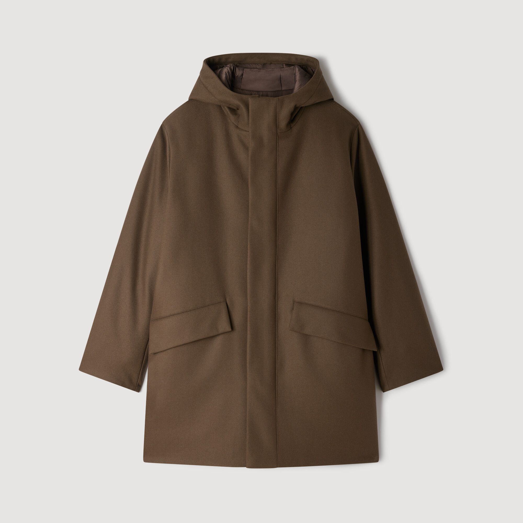 Áo parka len và cashmere