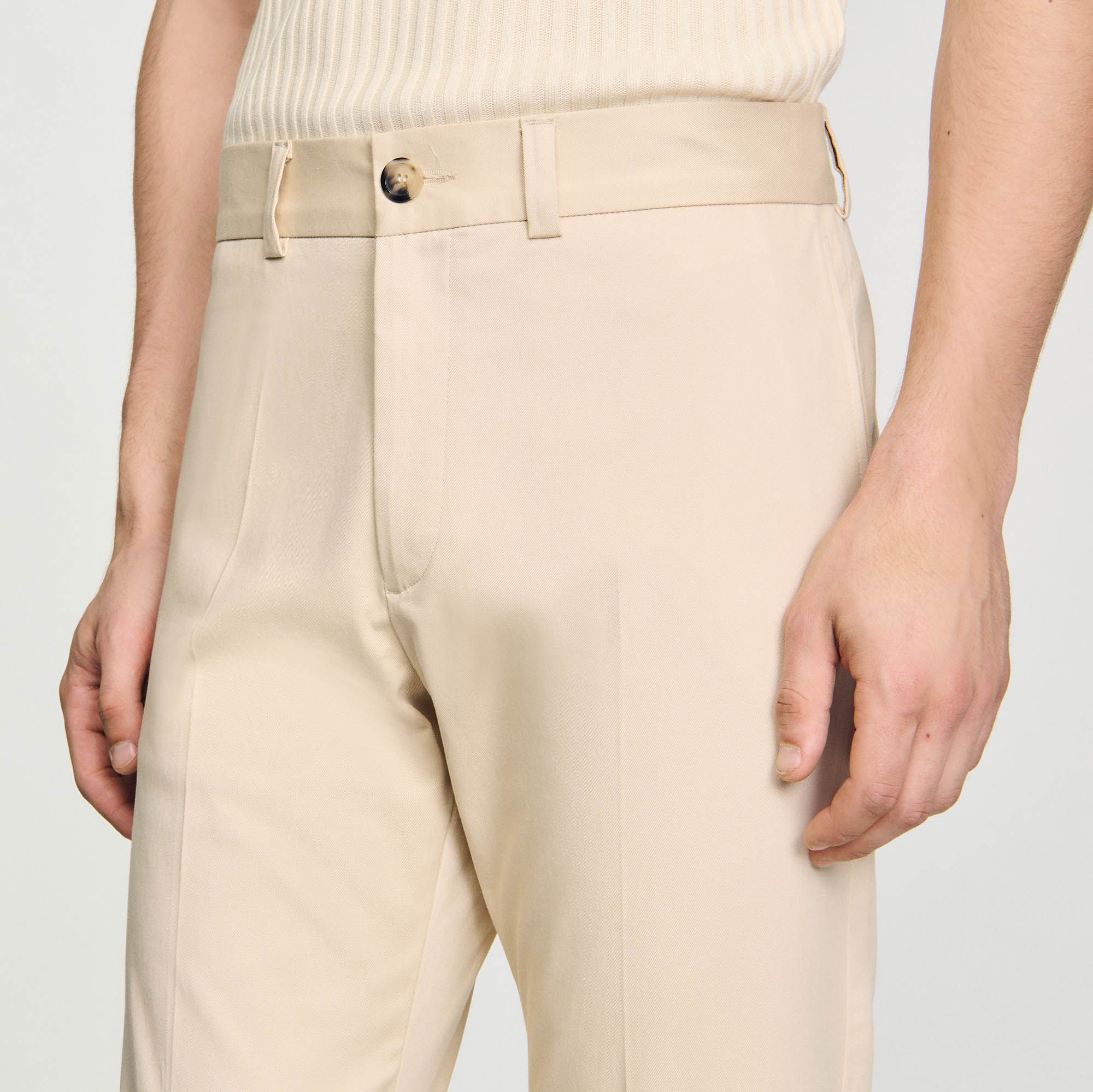 Sandro - Quần chinos ống suông