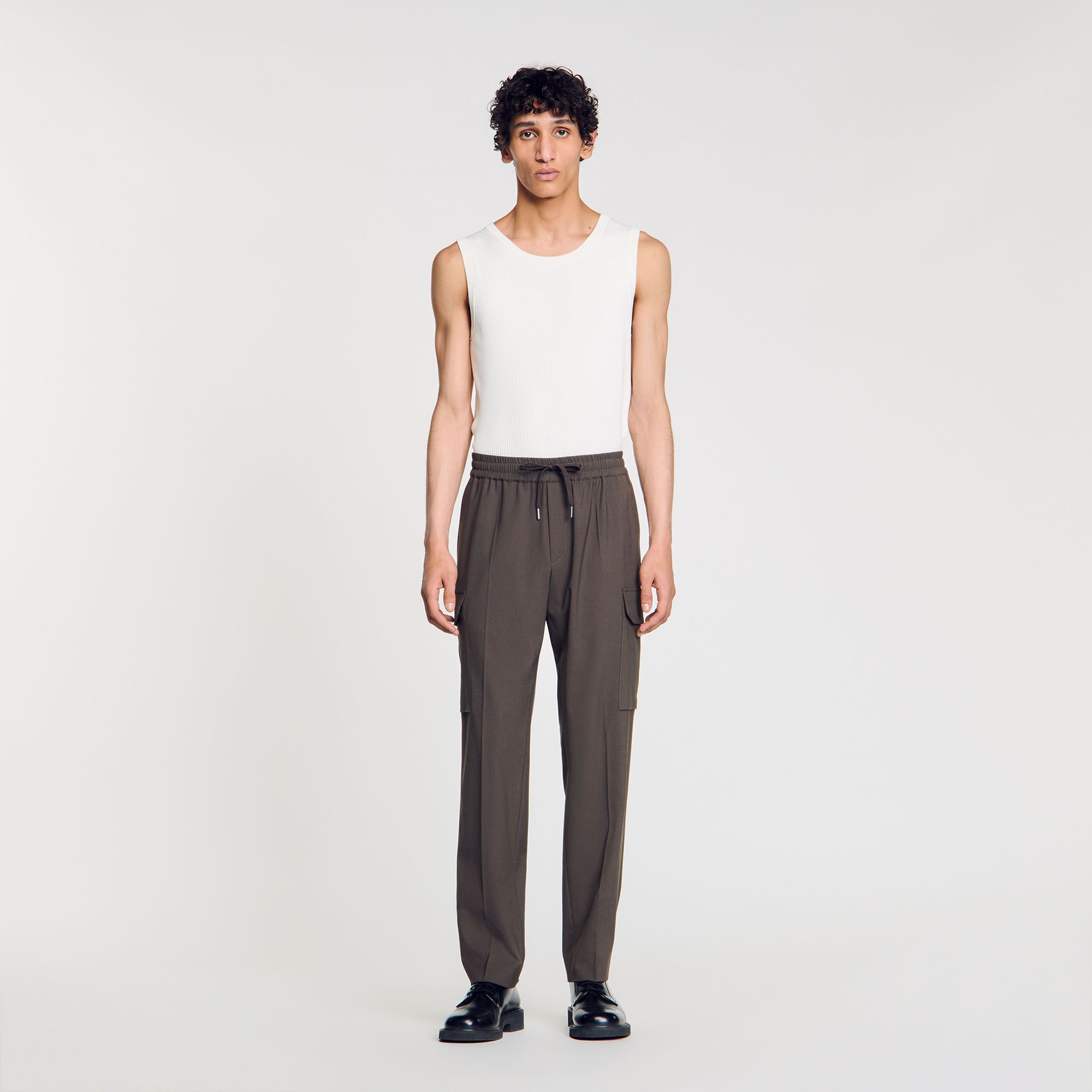 Sandro - Quần cargo co giãn