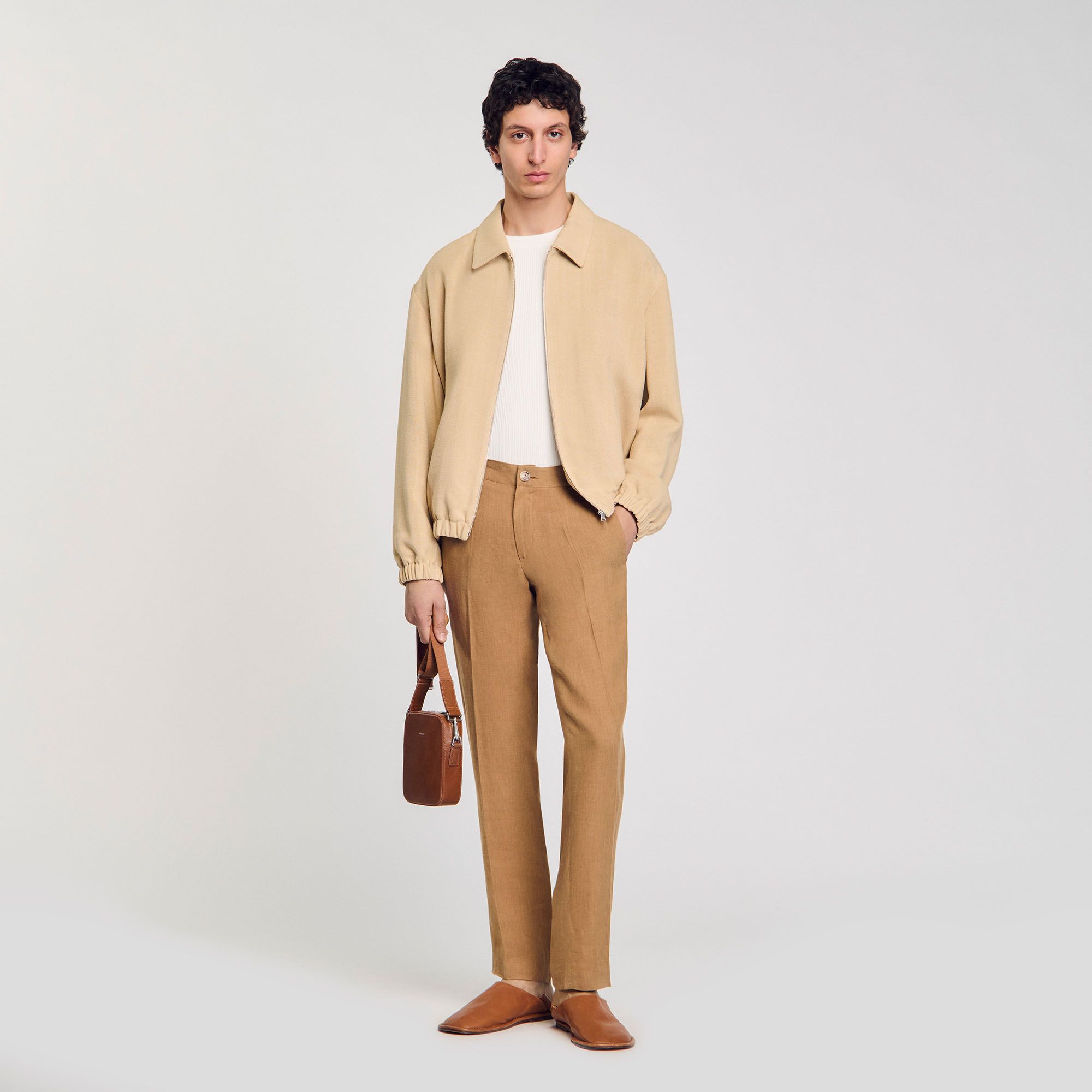 Sandro - Quần âu linen