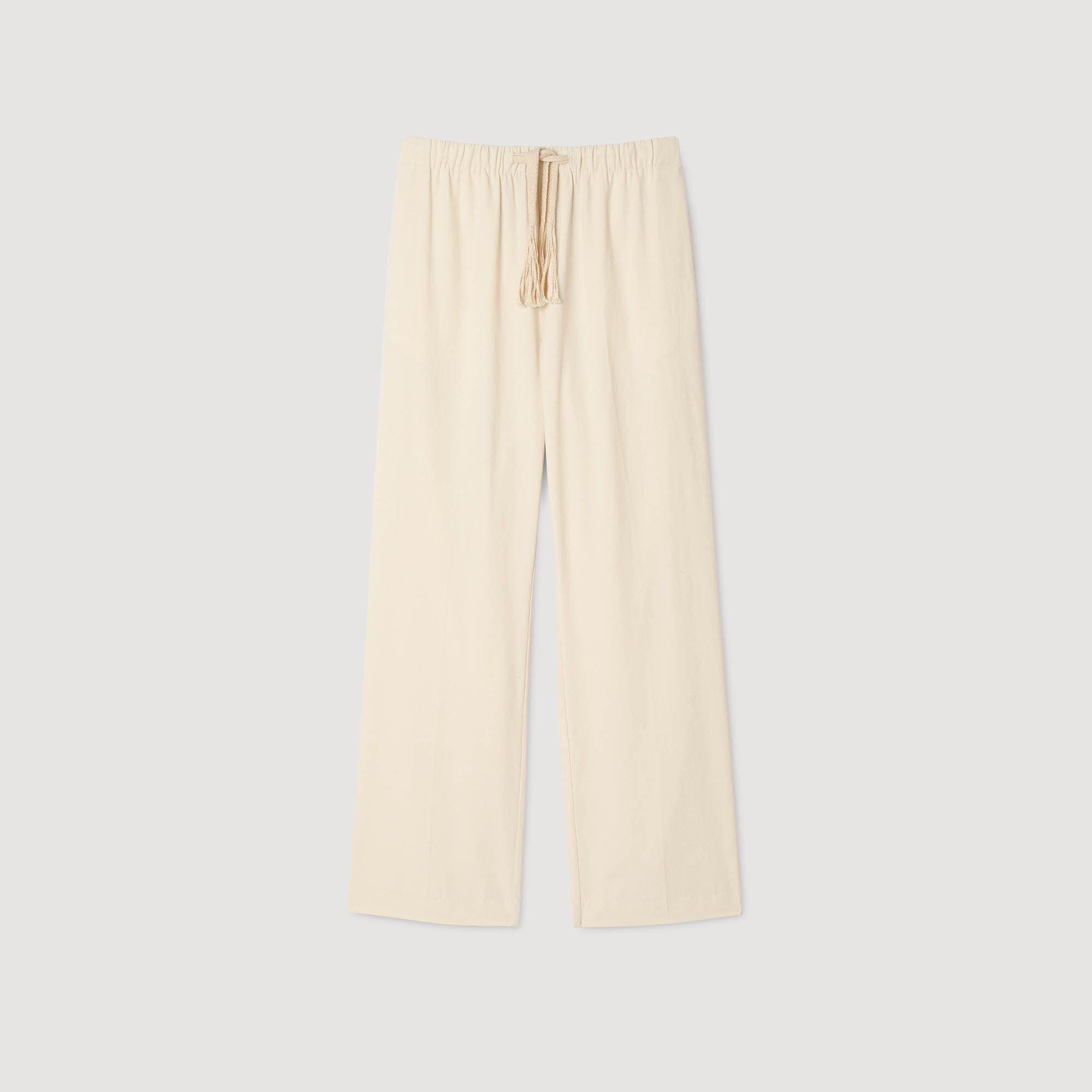 Quần ống rộng chất liệu cotton co giãn