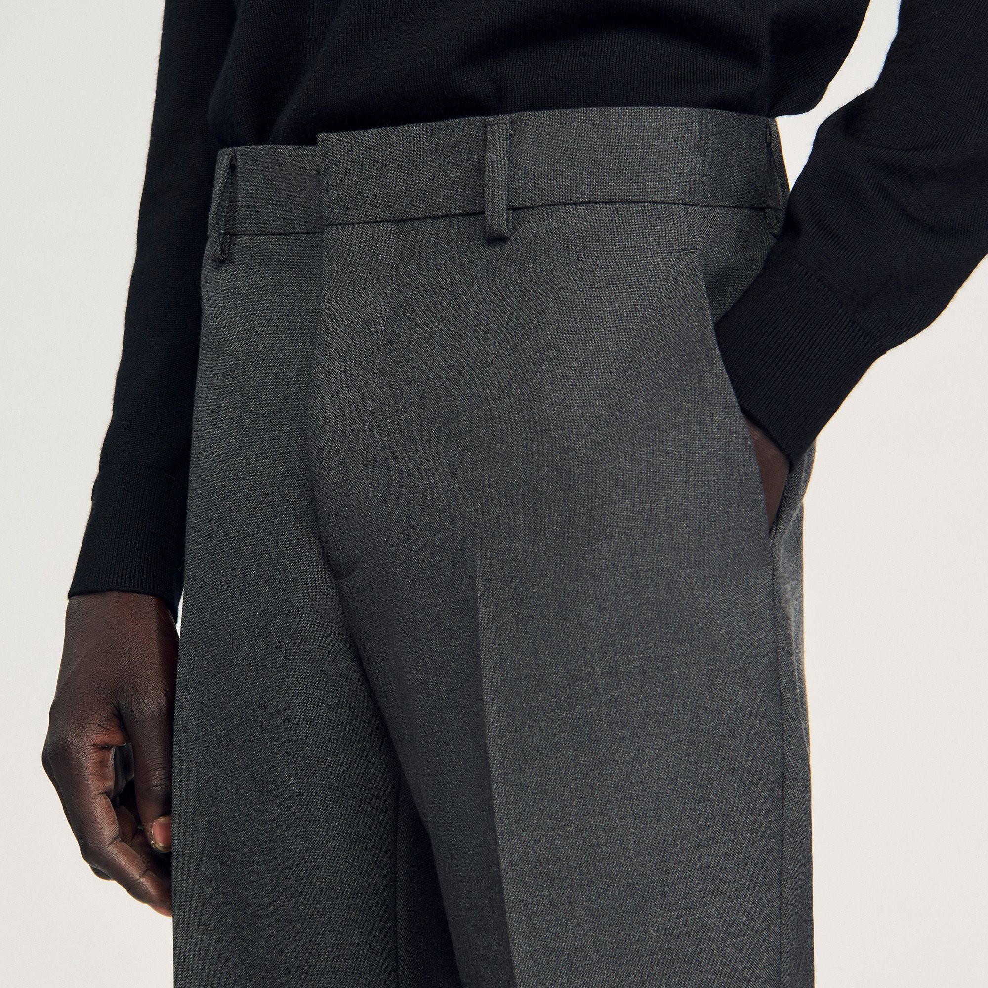 Sandro - Quần âu len Wool Suit