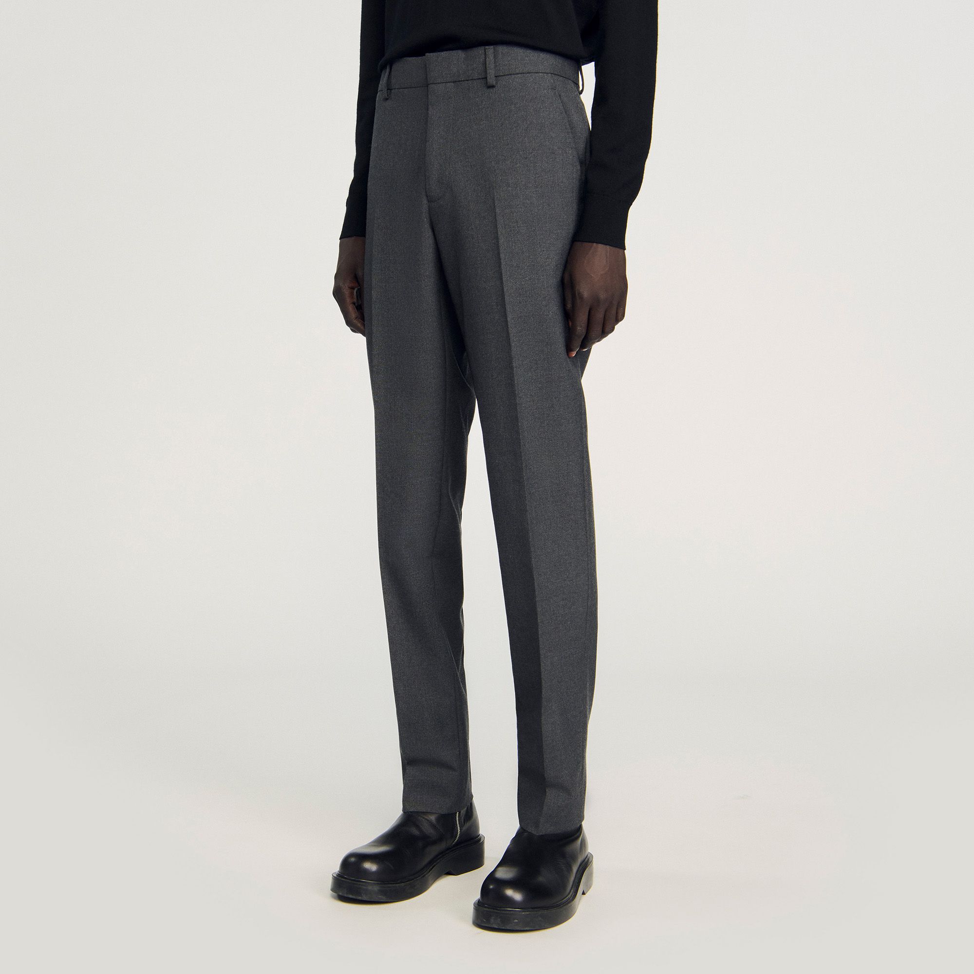 Sandro - Quần âu len Wool Suit