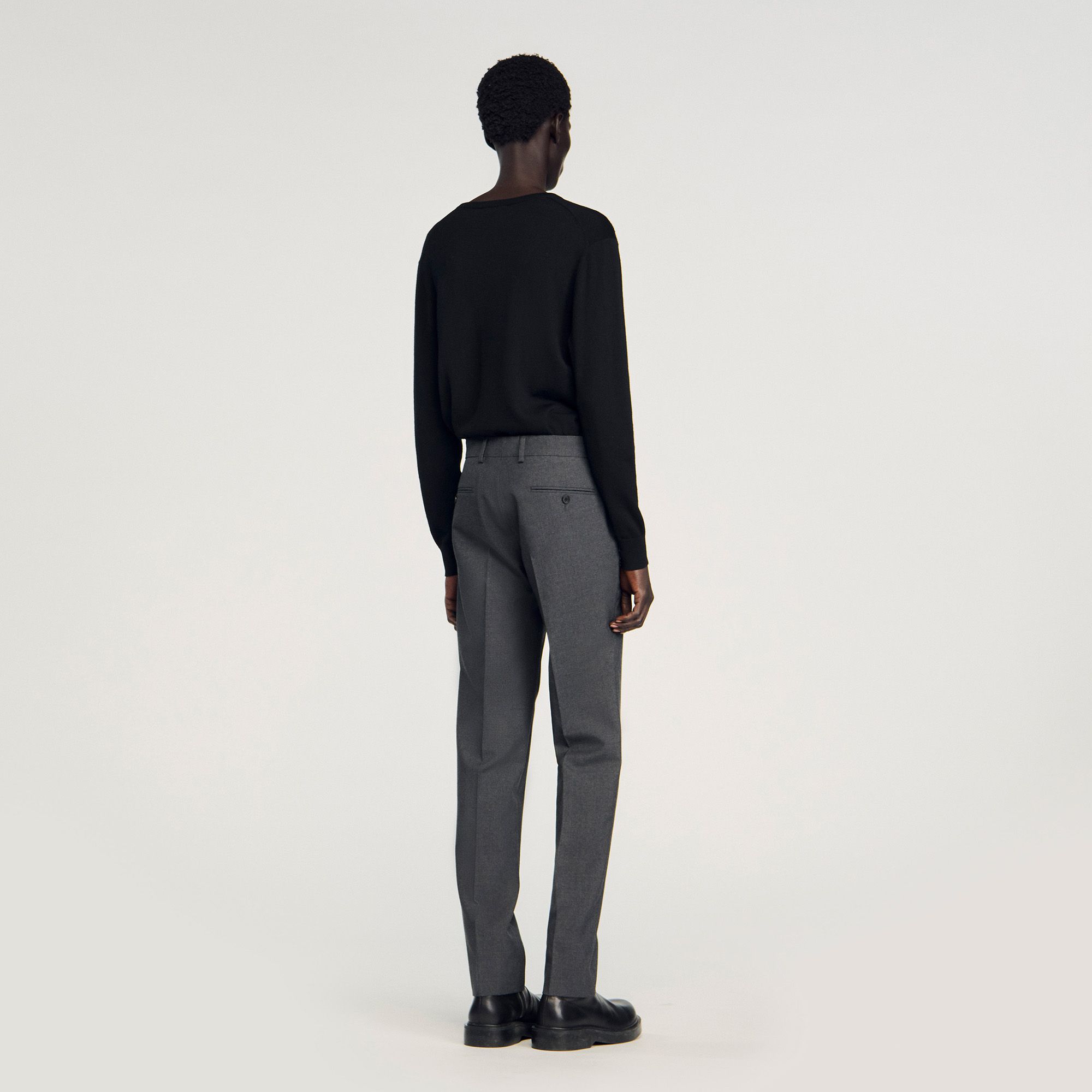 Sandro - Quần âu len Wool Suit