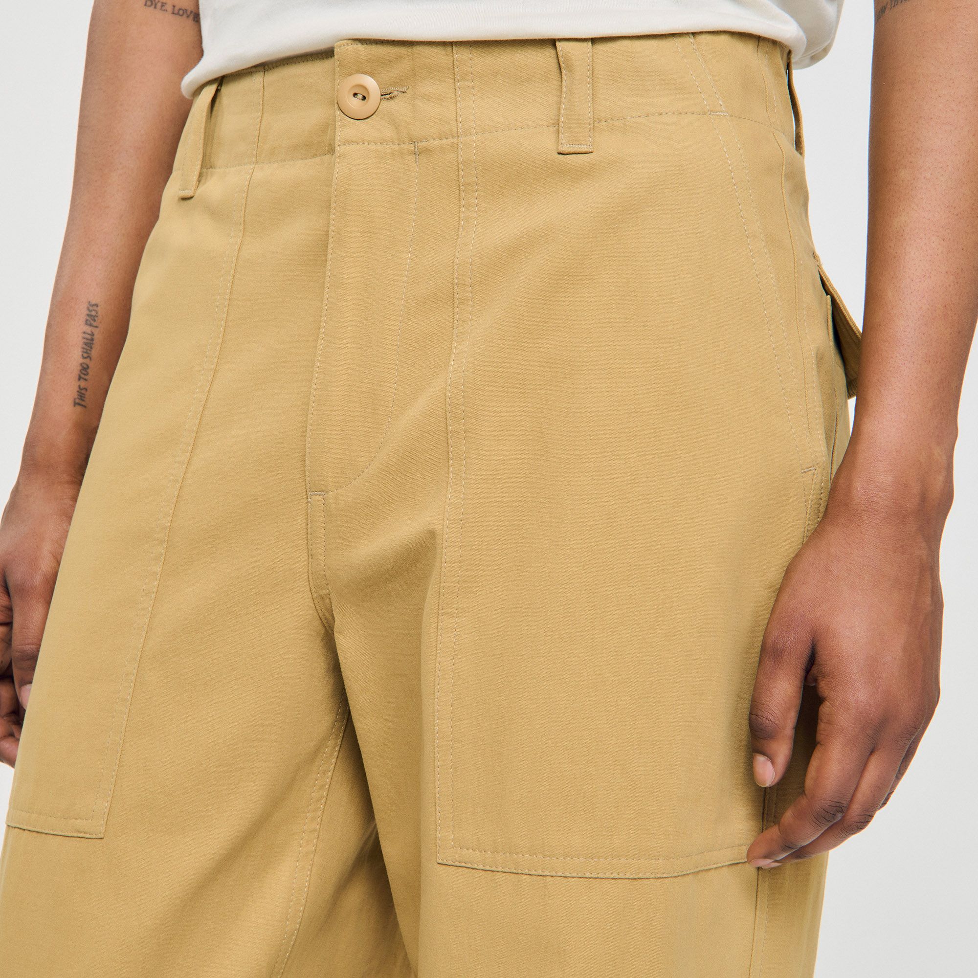 Sandro - Quần dài ống rộng cotton