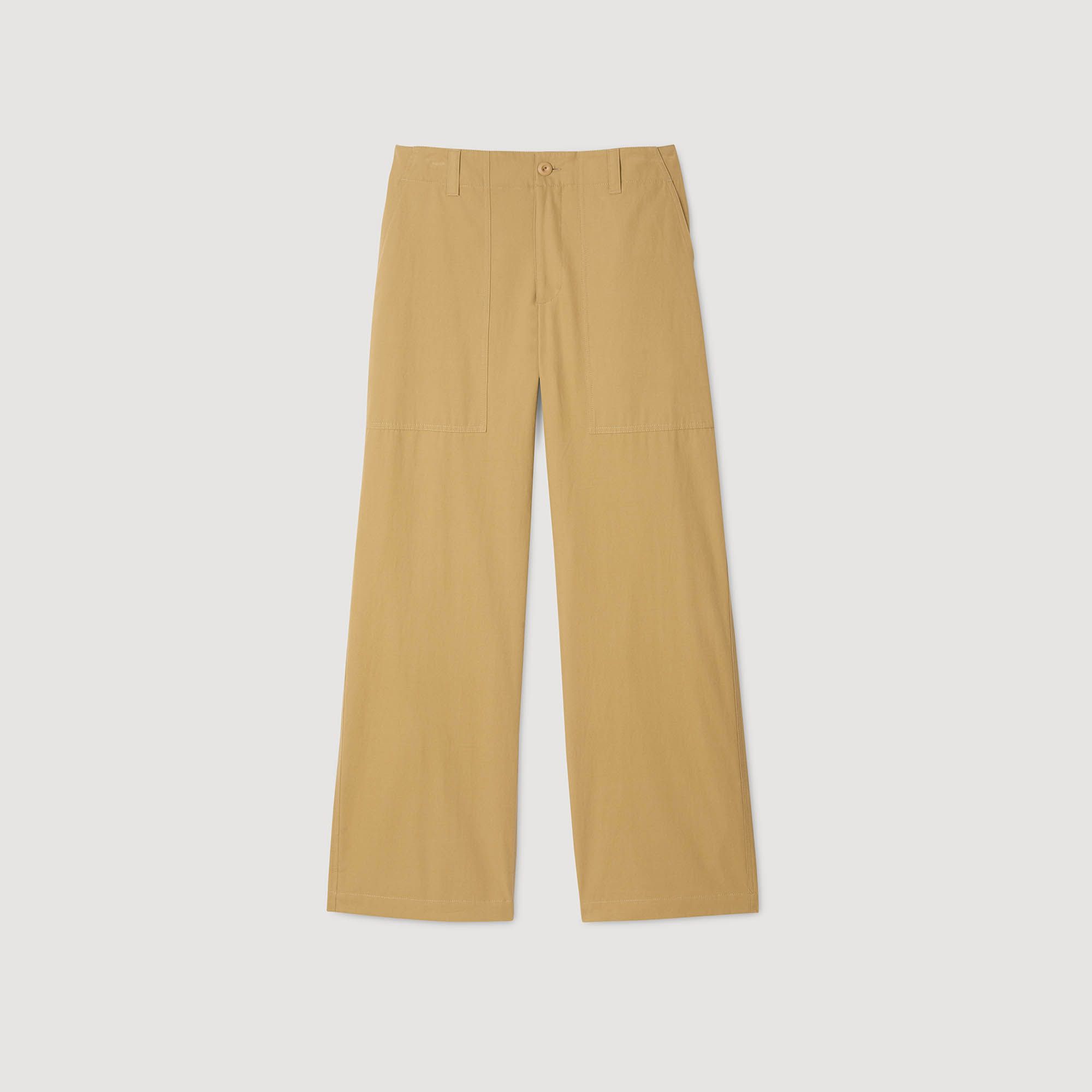 Quần dài ống rộng cotton