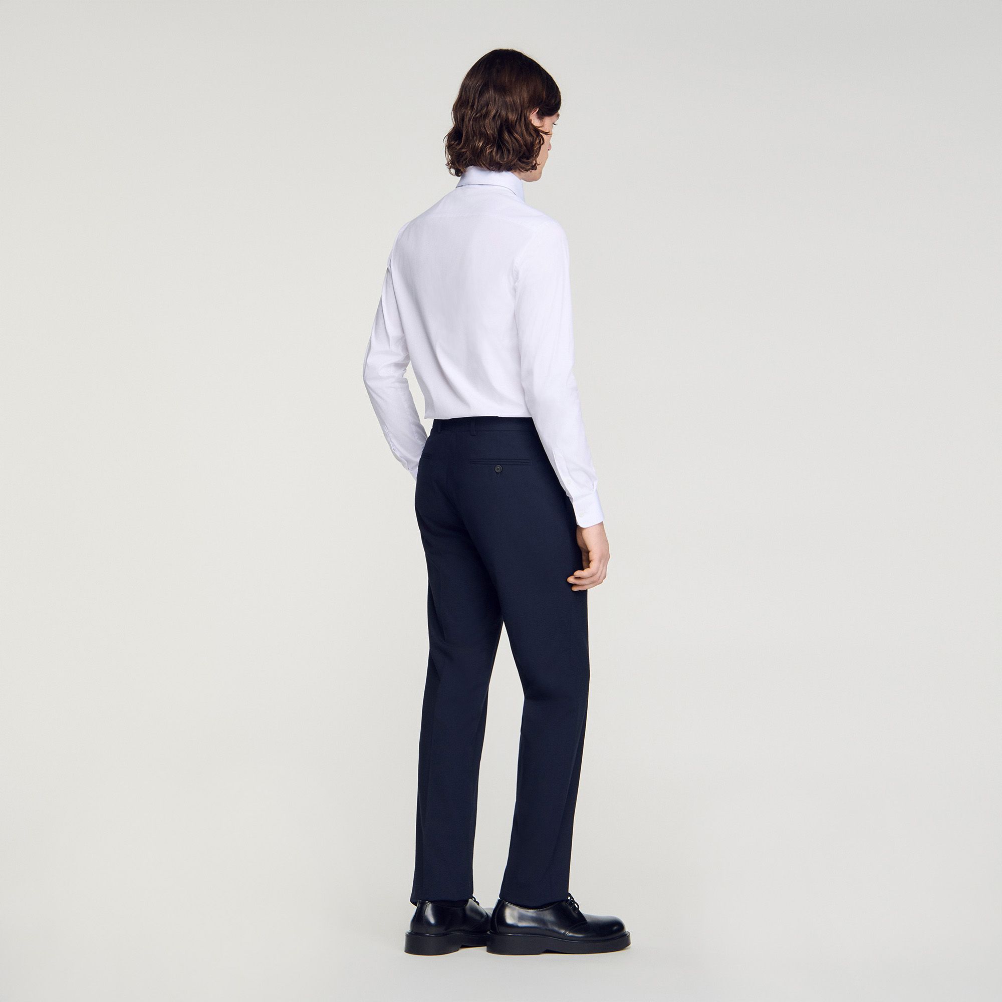 Sandro - Quần tây công sở caro micro