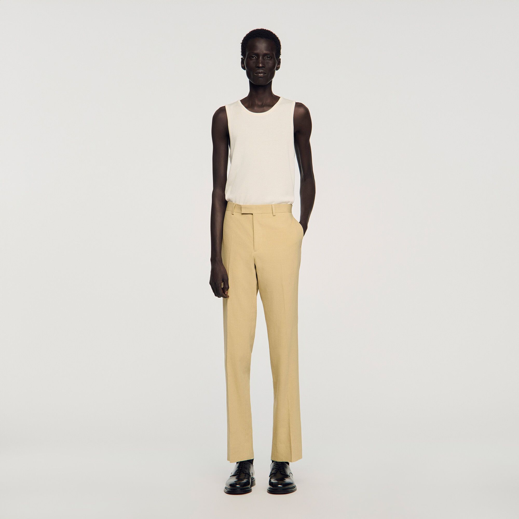 Sandro - Quần tây suit len