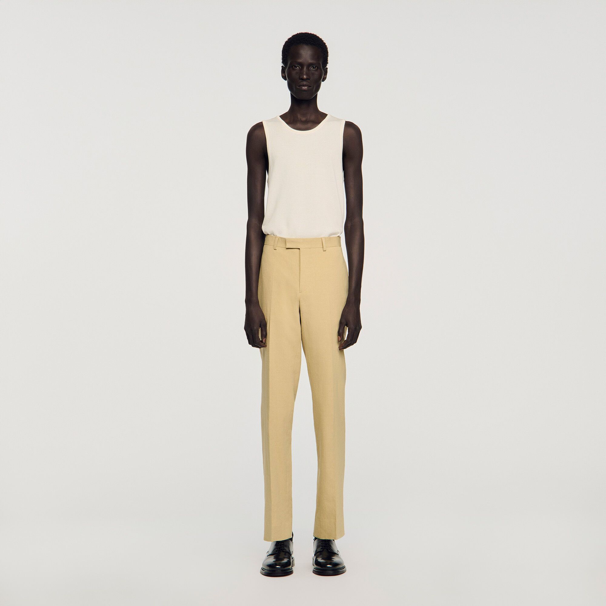 Sandro - Quần tây suit len