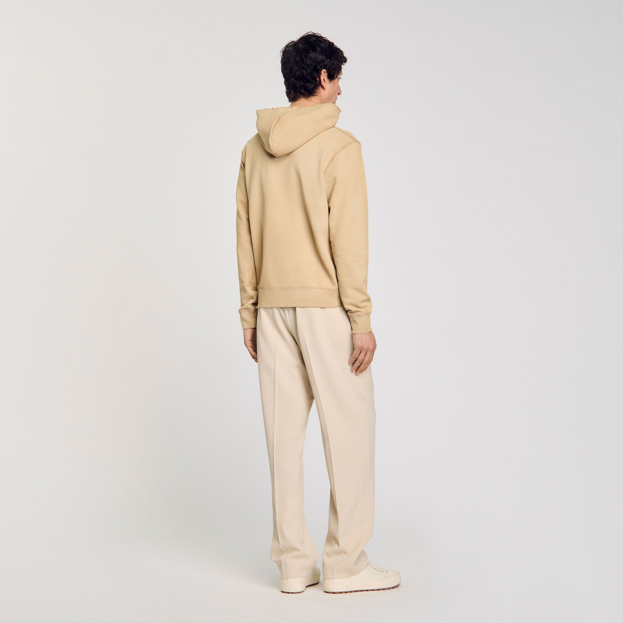 Sandro - Áo hoodie thêu logo