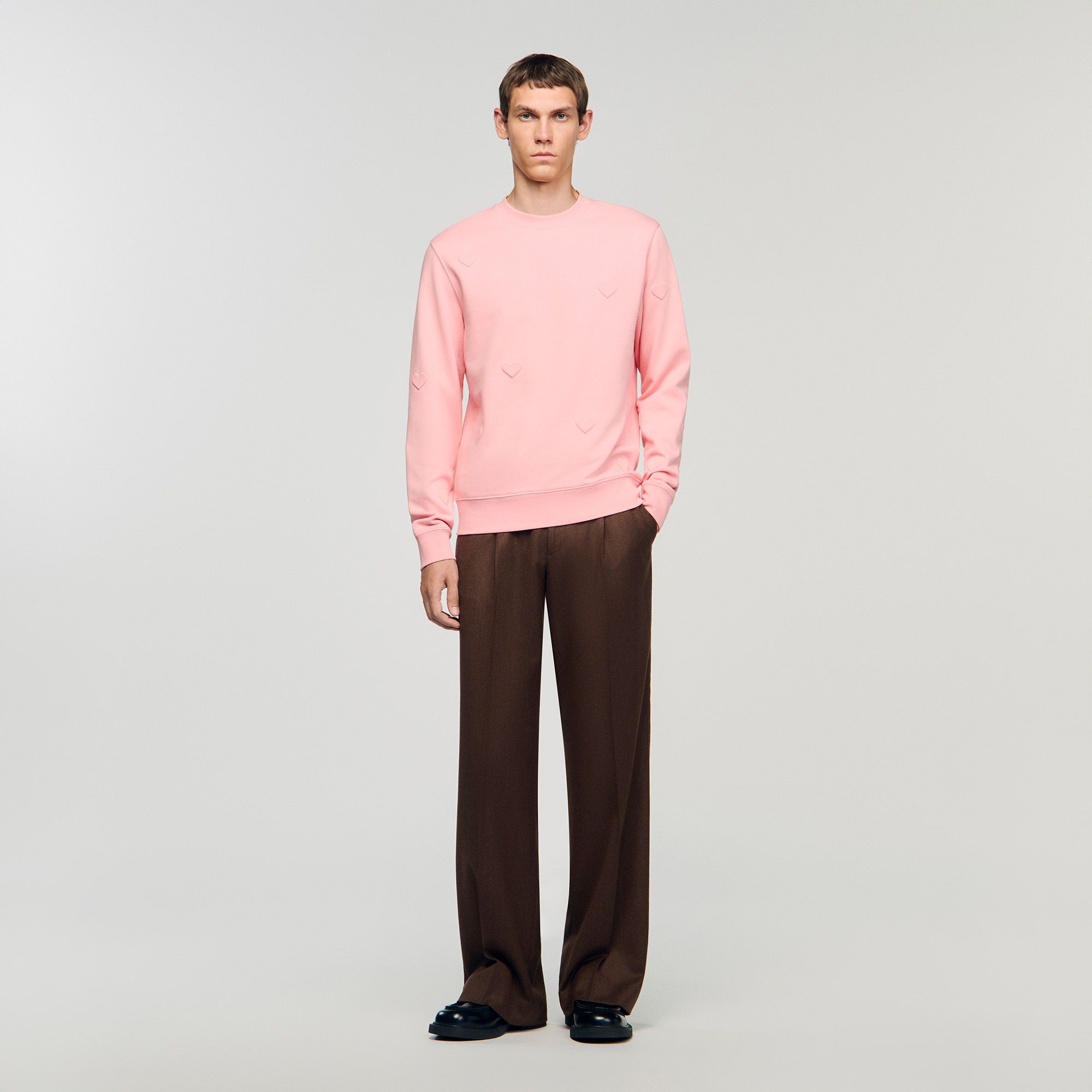 Sandro - Áo sweatshirt họa tiết heart